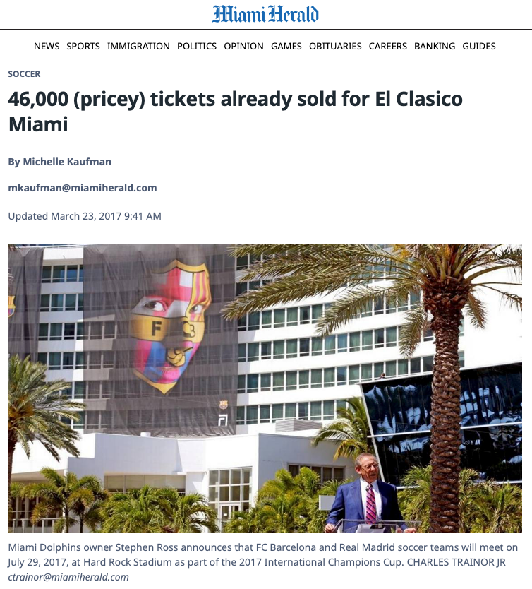 EL CLÁSICO MIAMI MEDIA