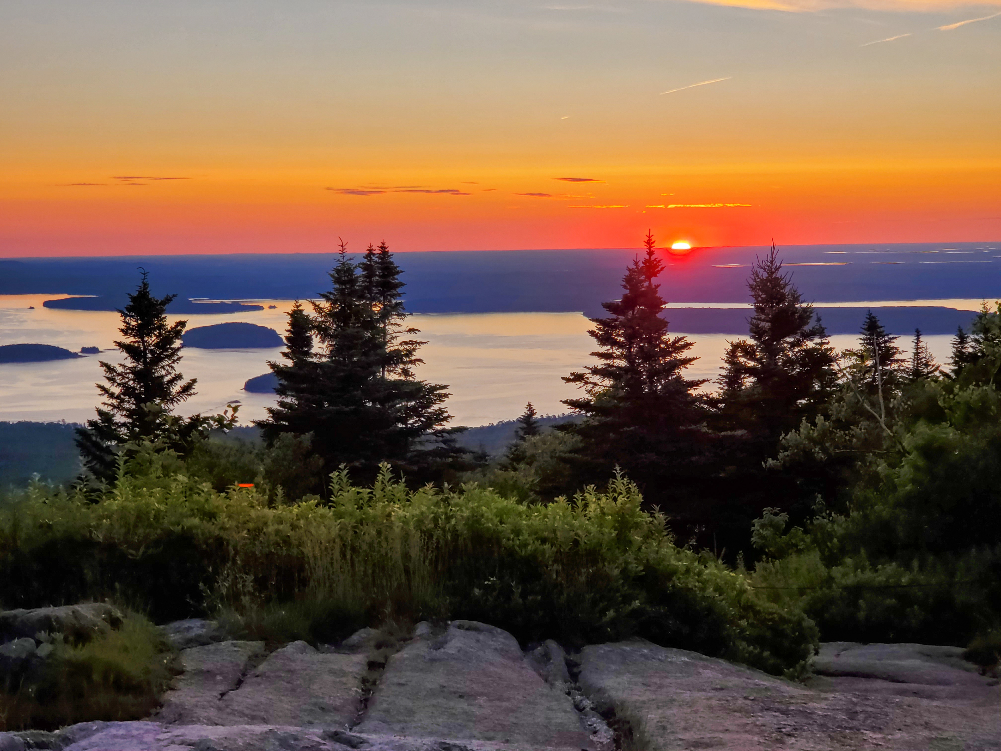 At the top of Cadillac Mountain after a 3am hike