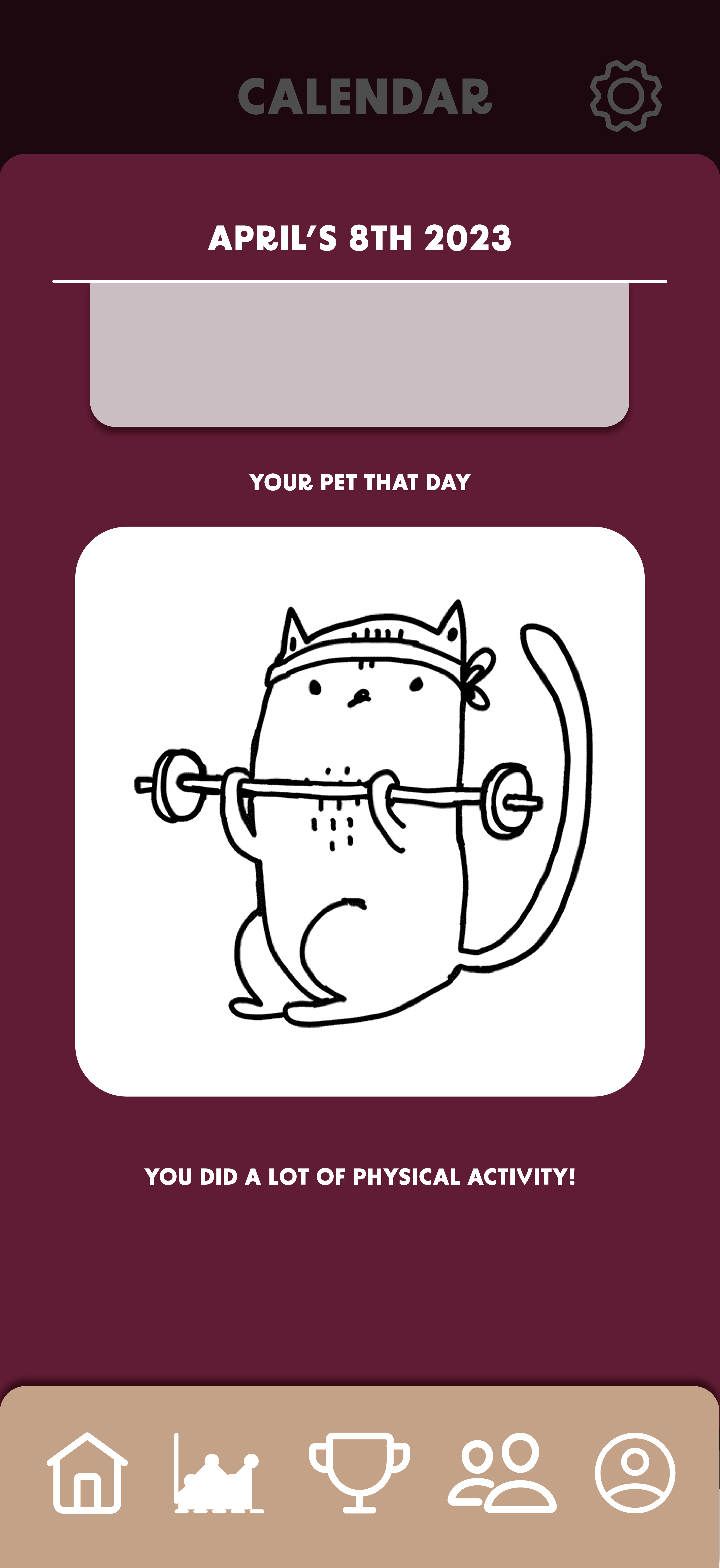 Daily Stats Scroll