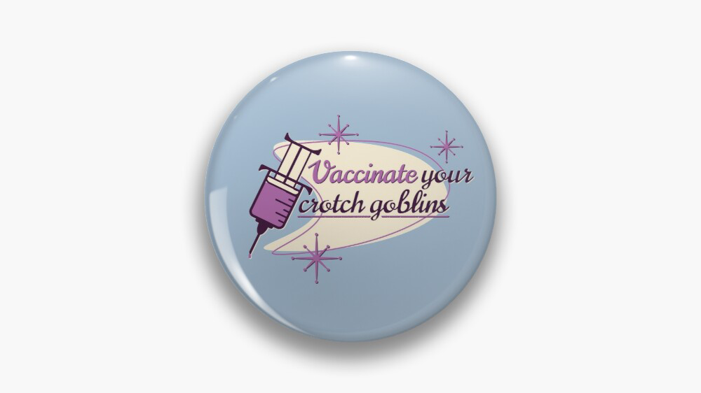 Vaccinate your Crotch goblins Throw Pillow