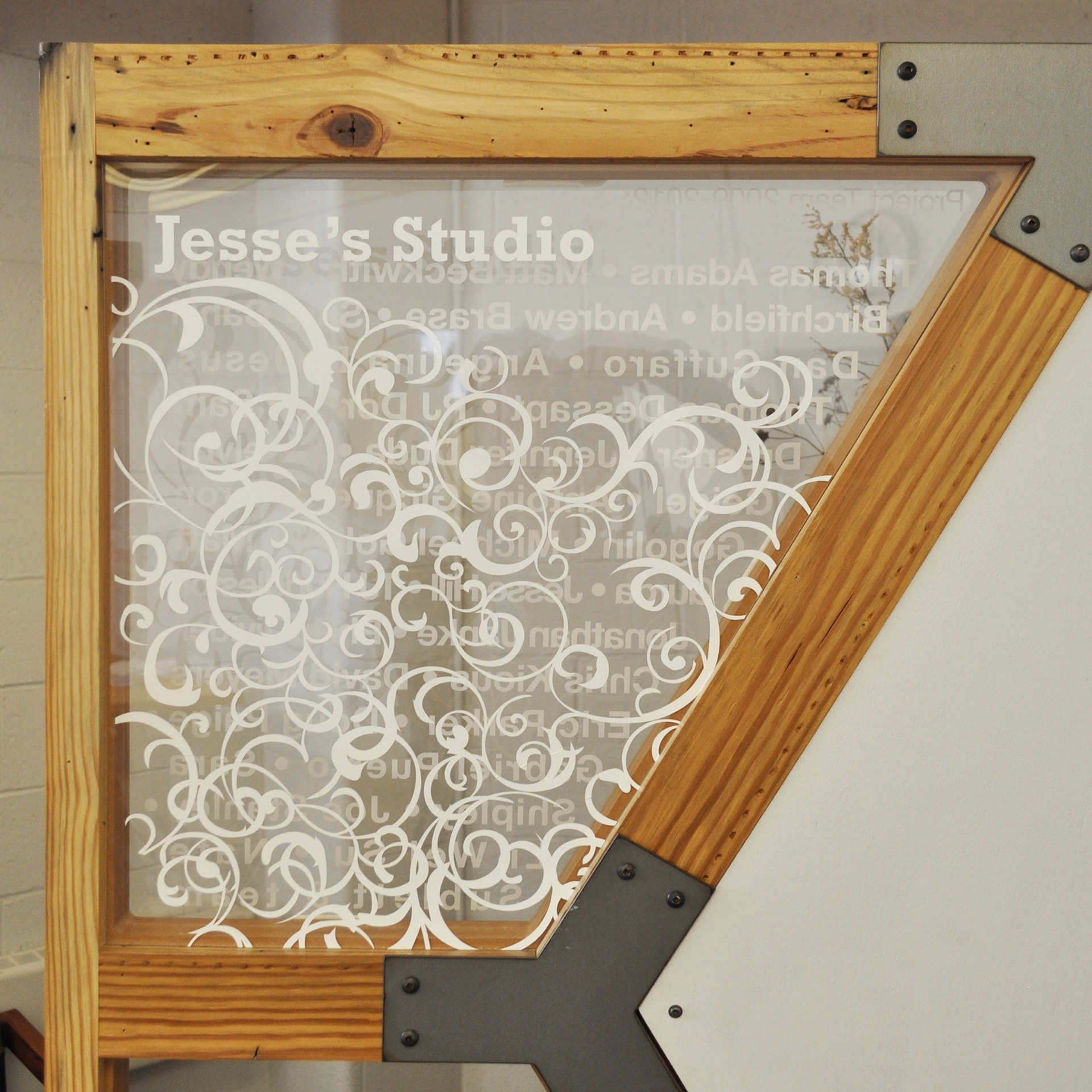 Panel insert detail.