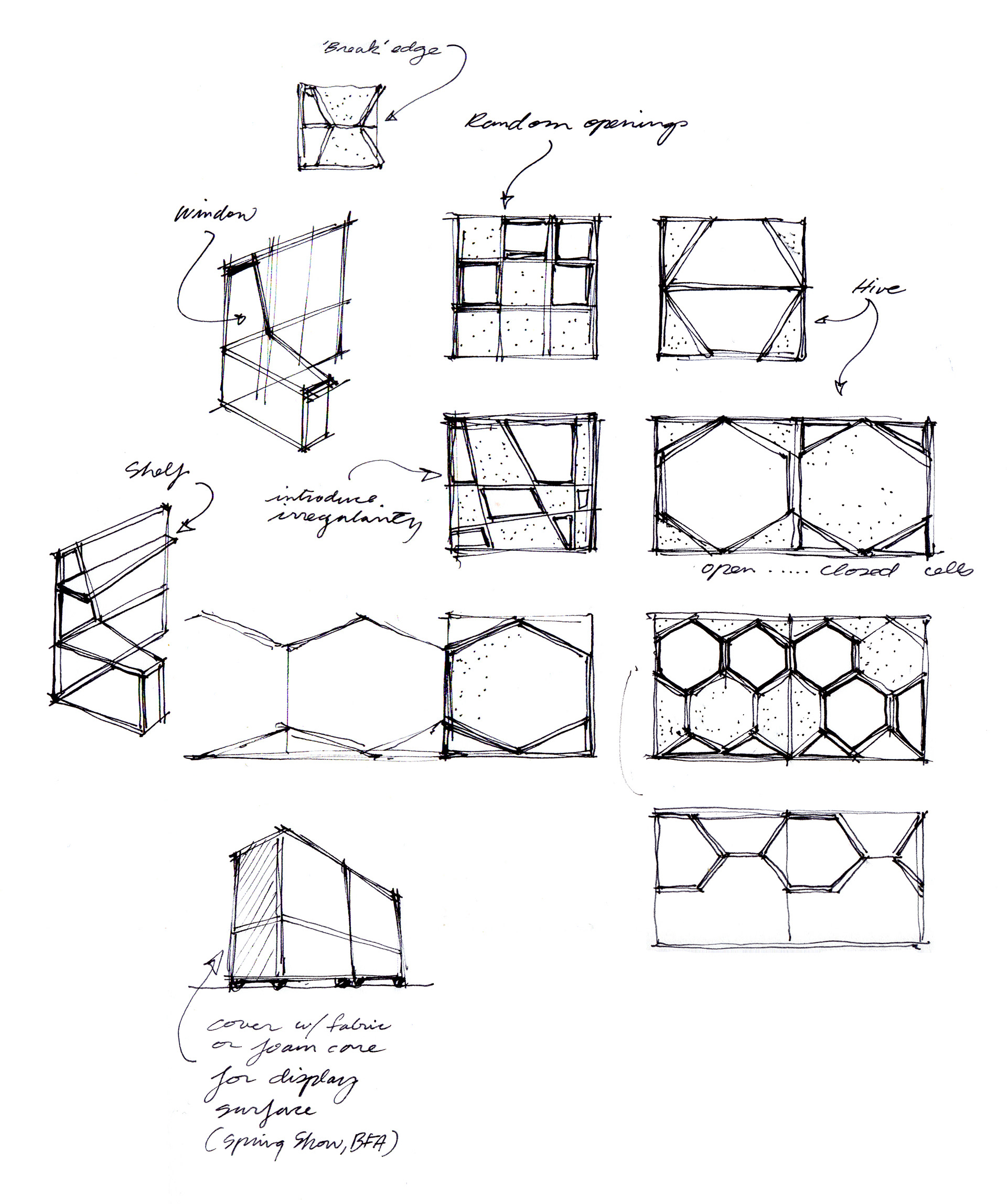 Early sketches.