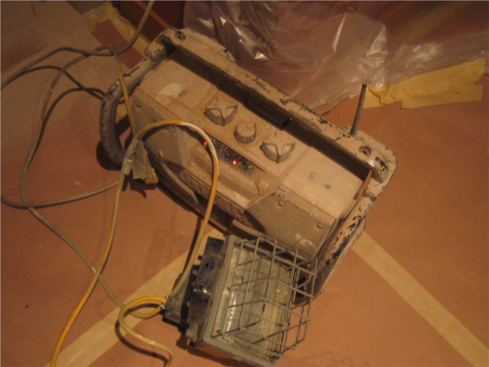 The Worksite Radio/Charger in its natural habitat.
