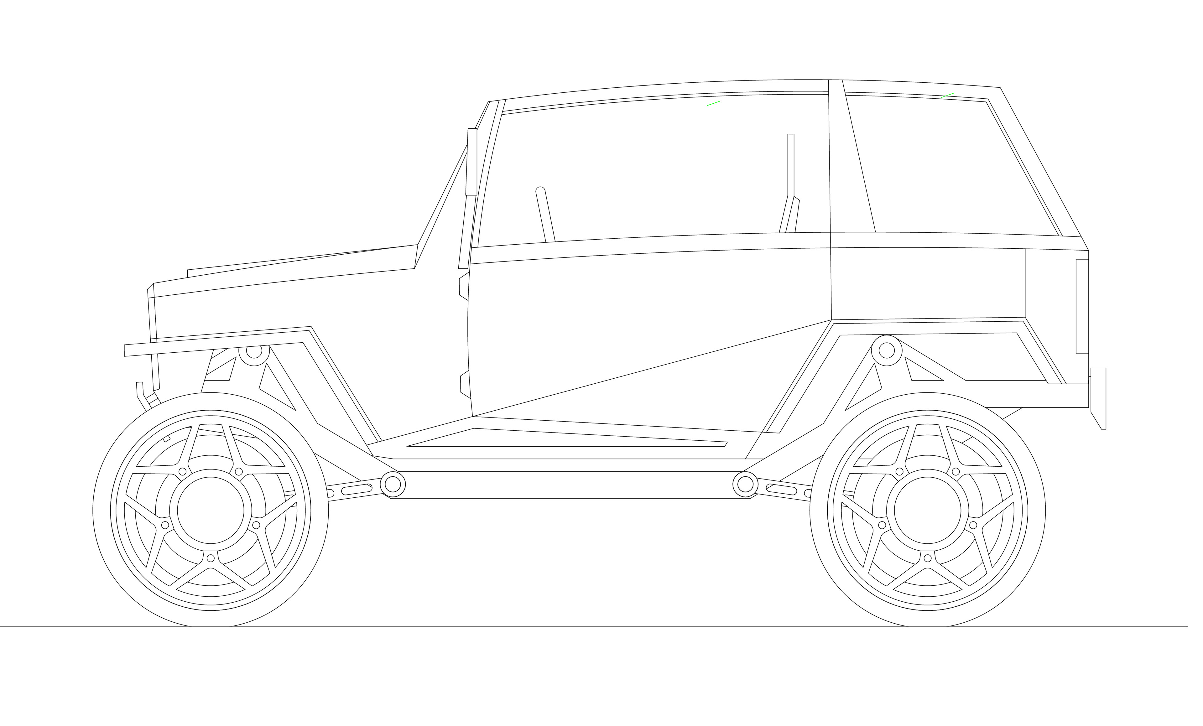 2D CAD Jeep