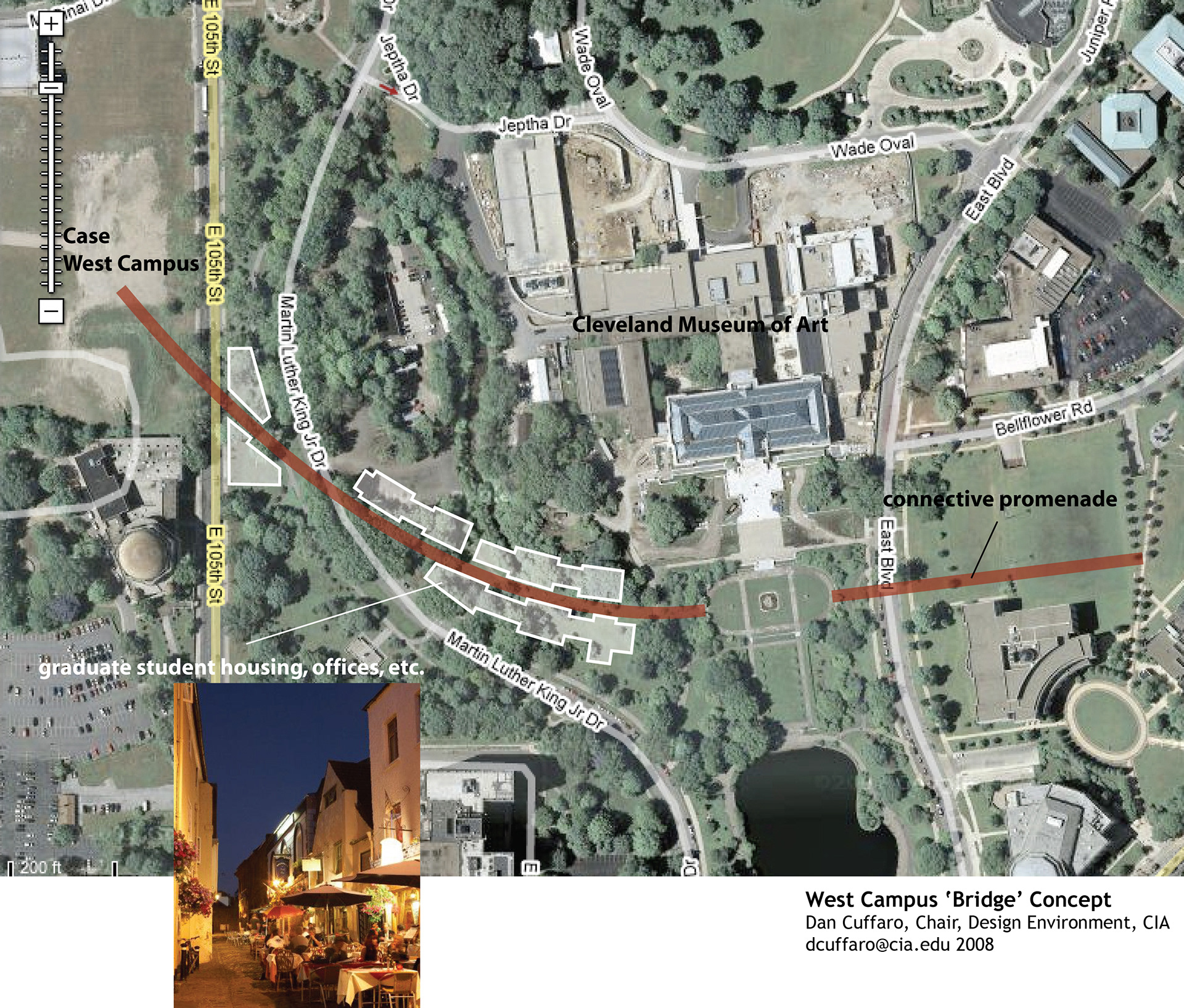 University Circle Campus Pedestrian Connector Concept, 2008.