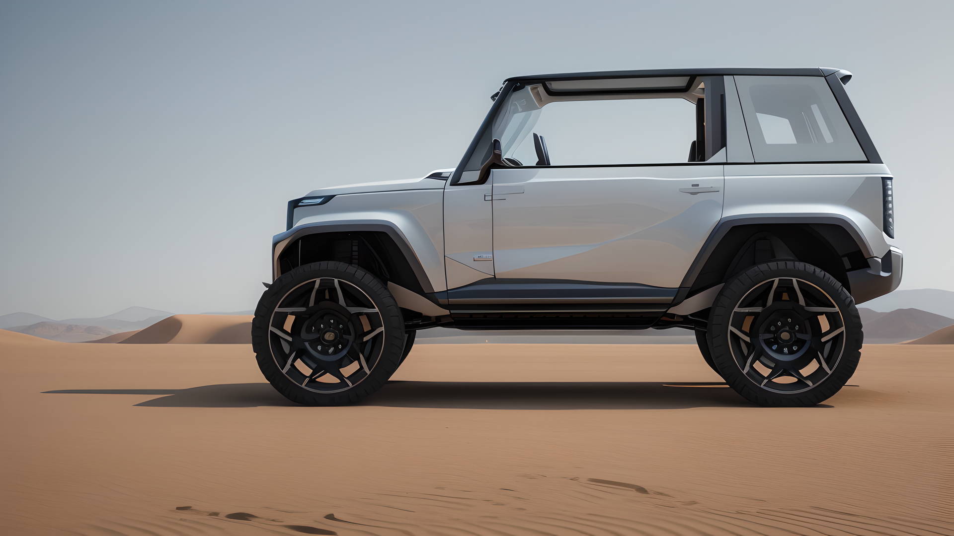 AI interpretation of 2D CAD Jeep