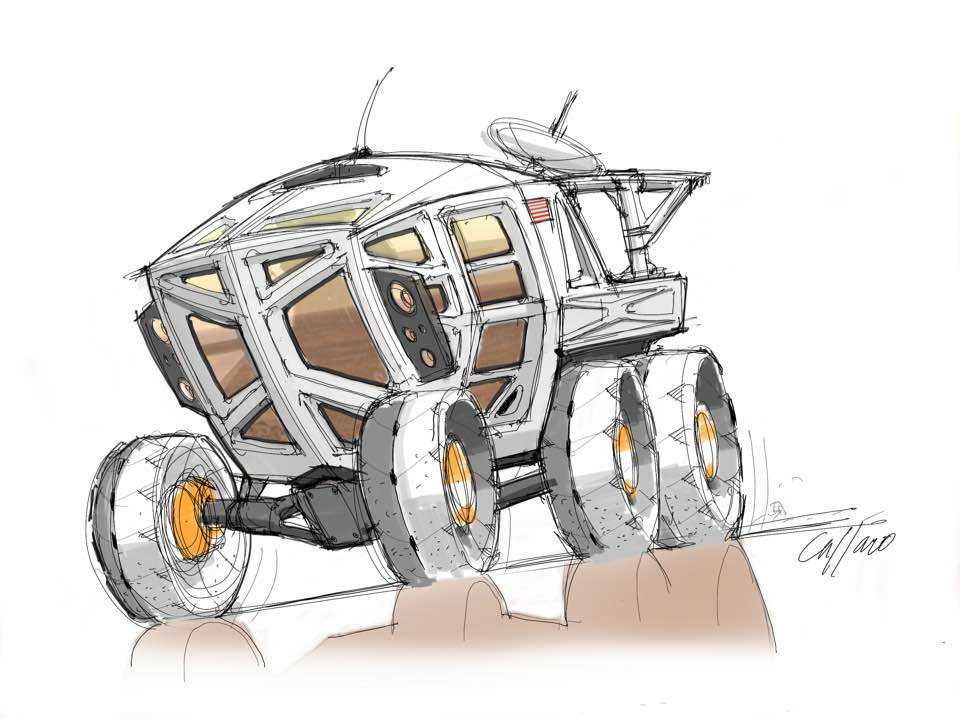 Mars Vehicle Sketch