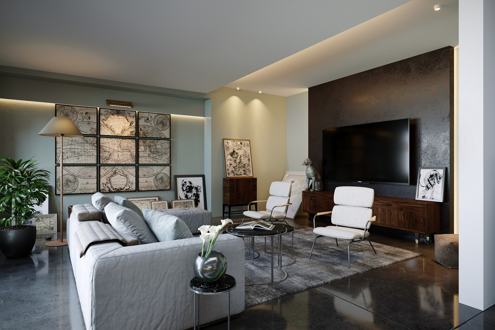Interior visualization: Monolight Studio, design: Gumuchdjian Architects