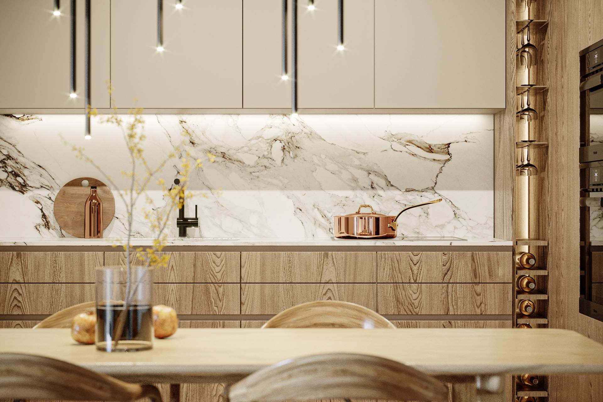 Interior visualization: Monolight Studio, design: Szultk Architecture