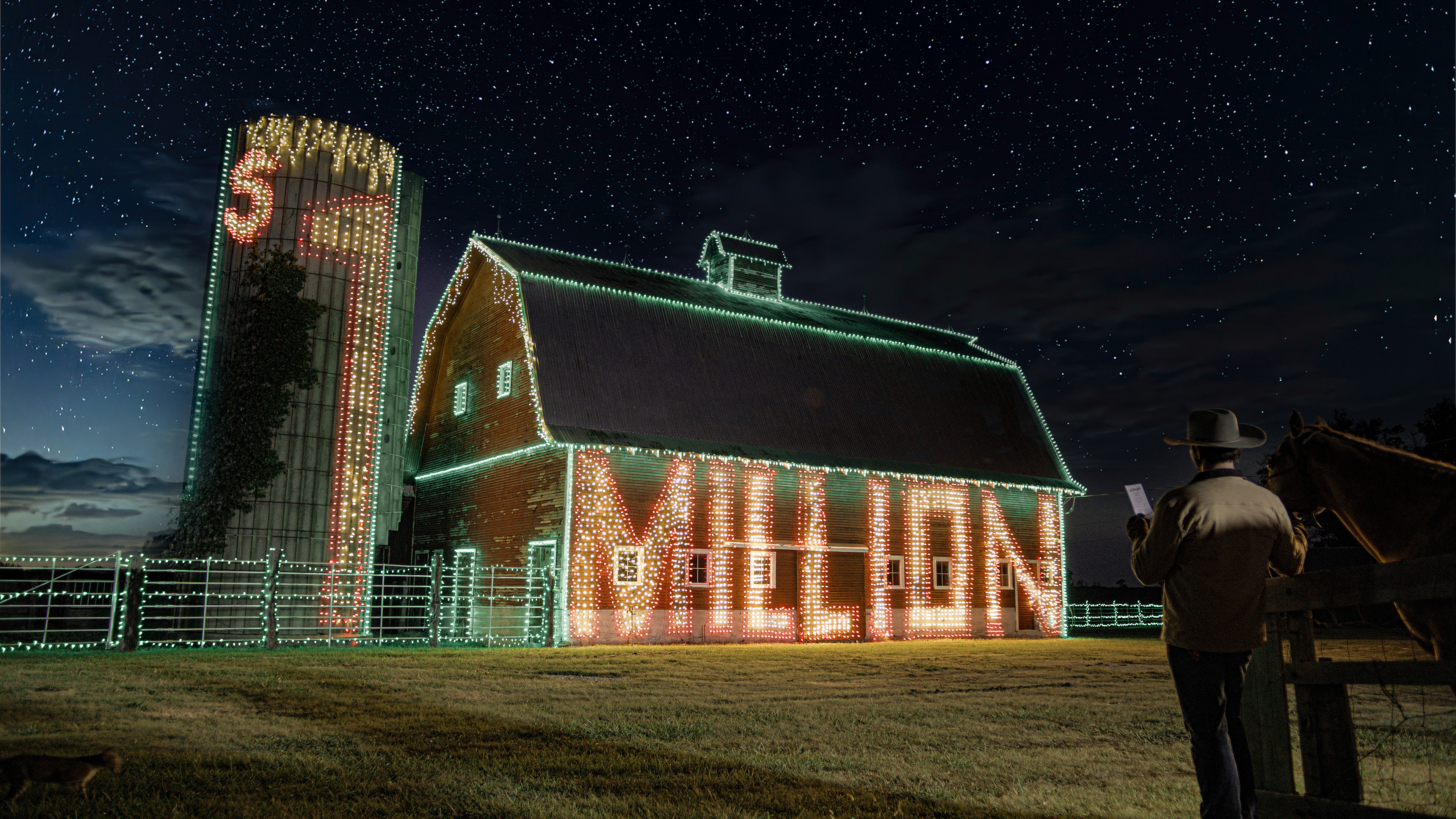 Astro Shot for Kansas Lottery Holiday Millionaire Raffle Ad