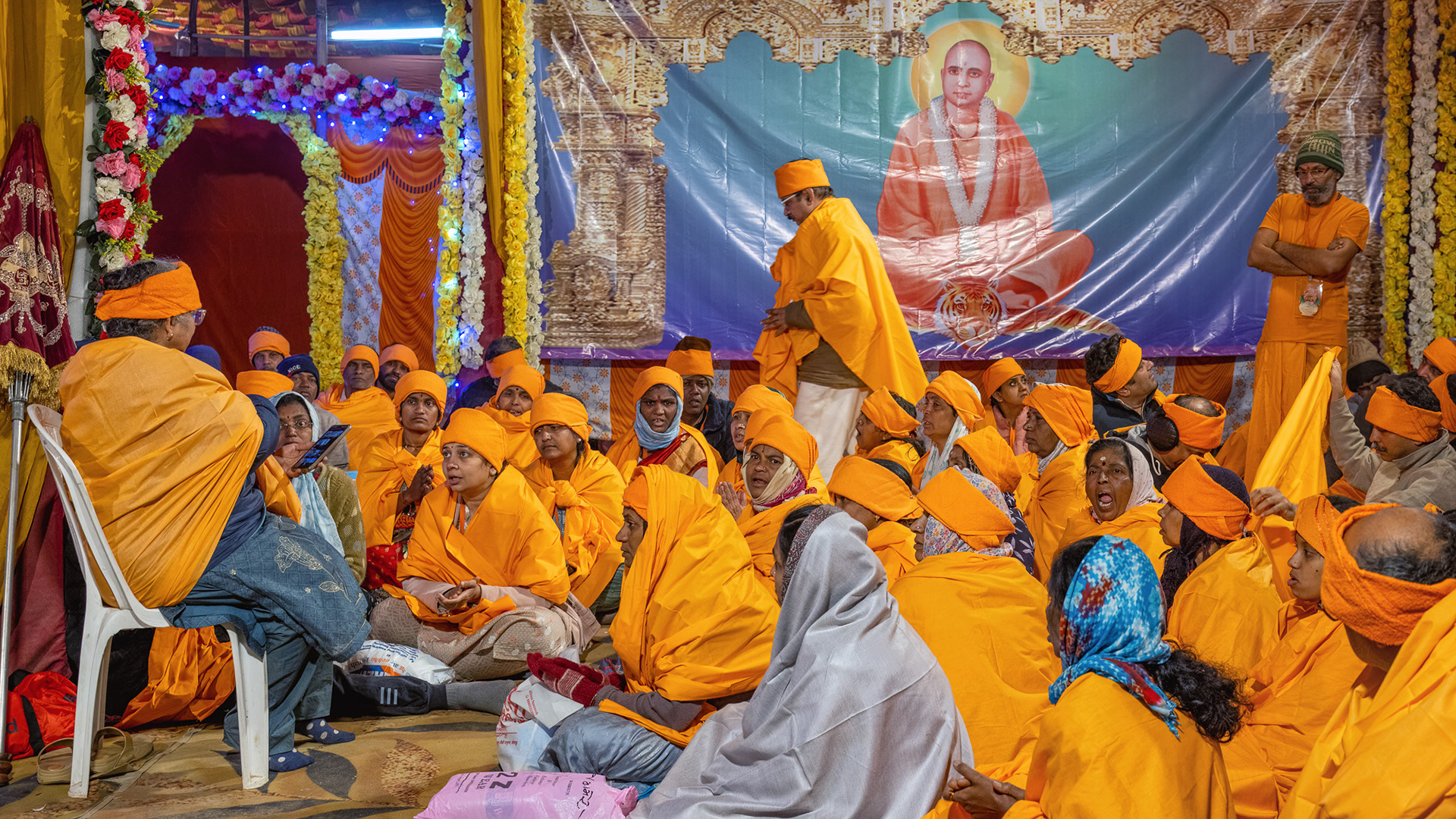 Female Ascetics praying and singing