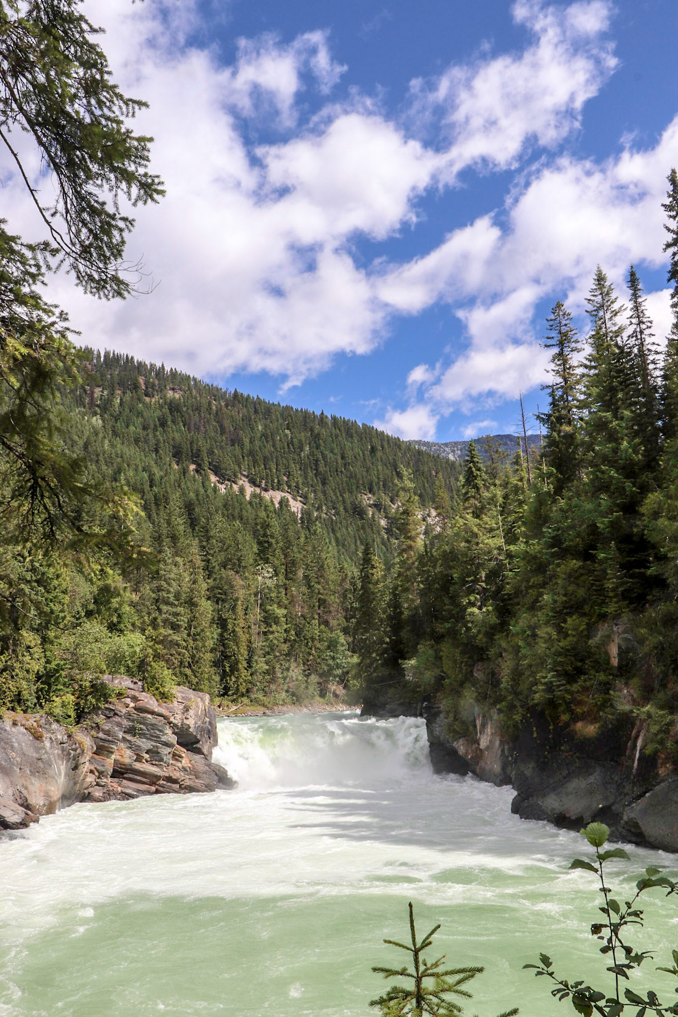 Overlander Falls on the Fraser River.