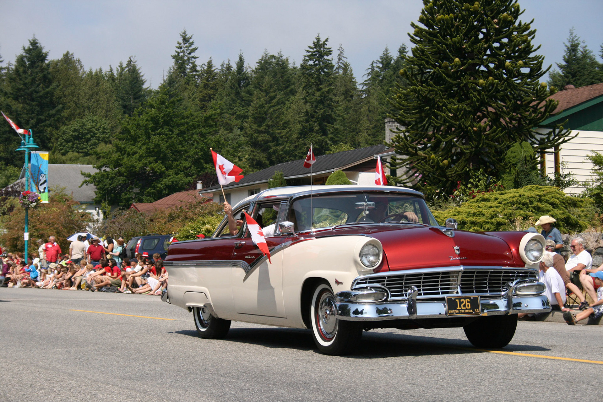 56 Fairlane on parade
