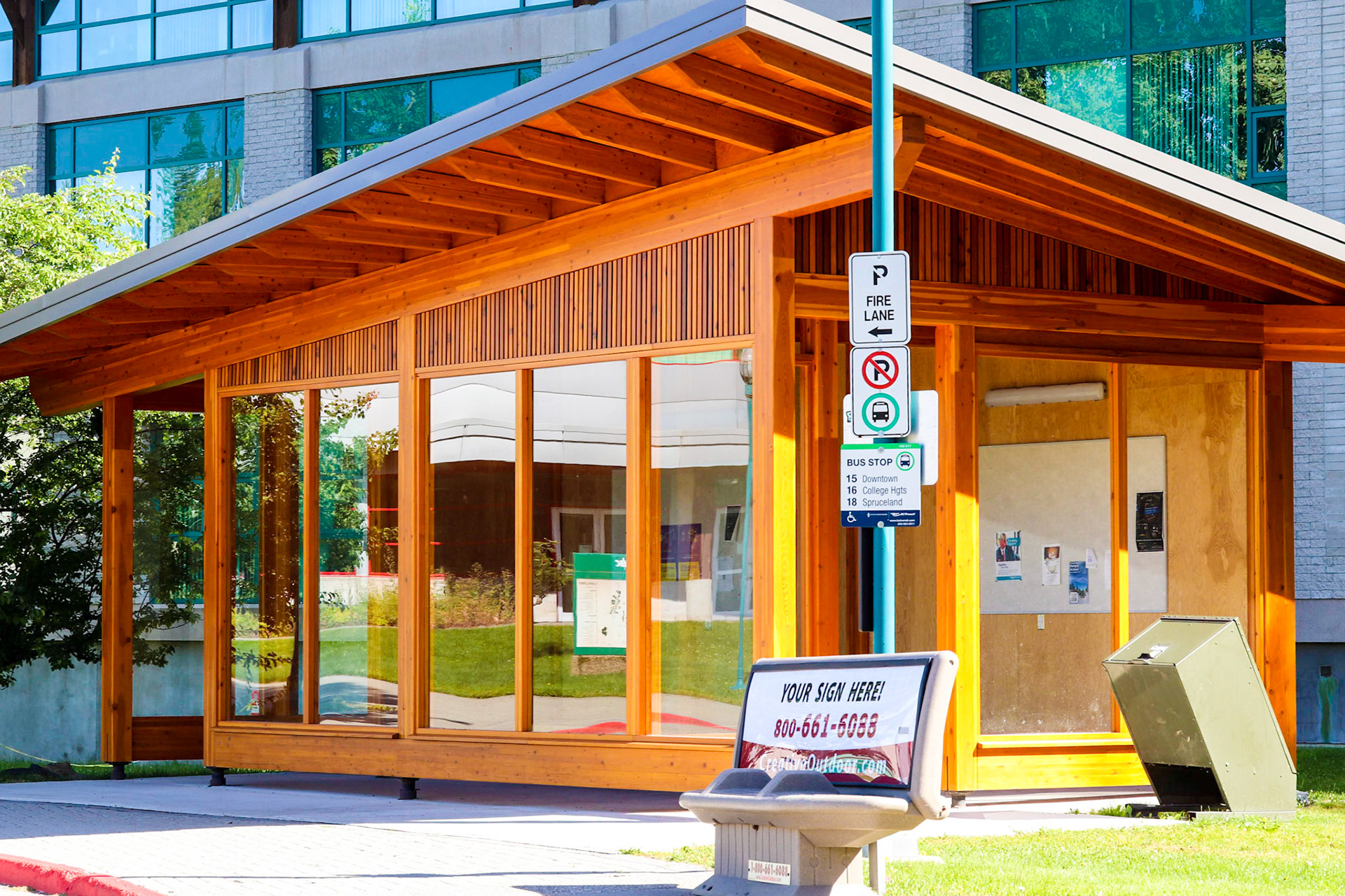 UNBC Bus Stop.