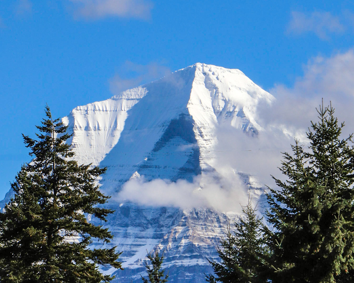 Mt. Robsons as seen from the Mt. Terry Fox look-out.