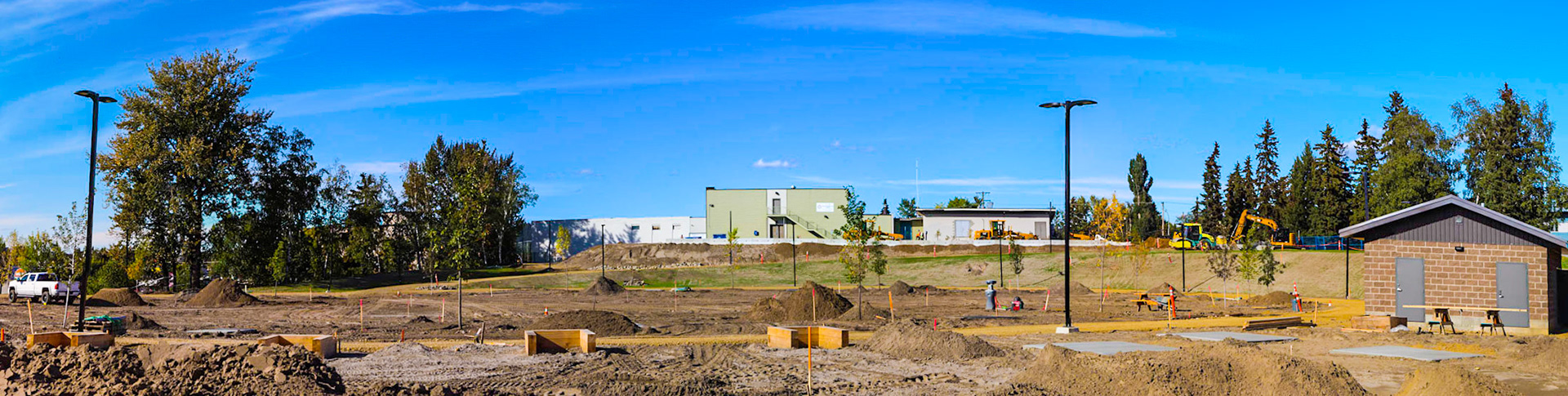 Progress on the new park.