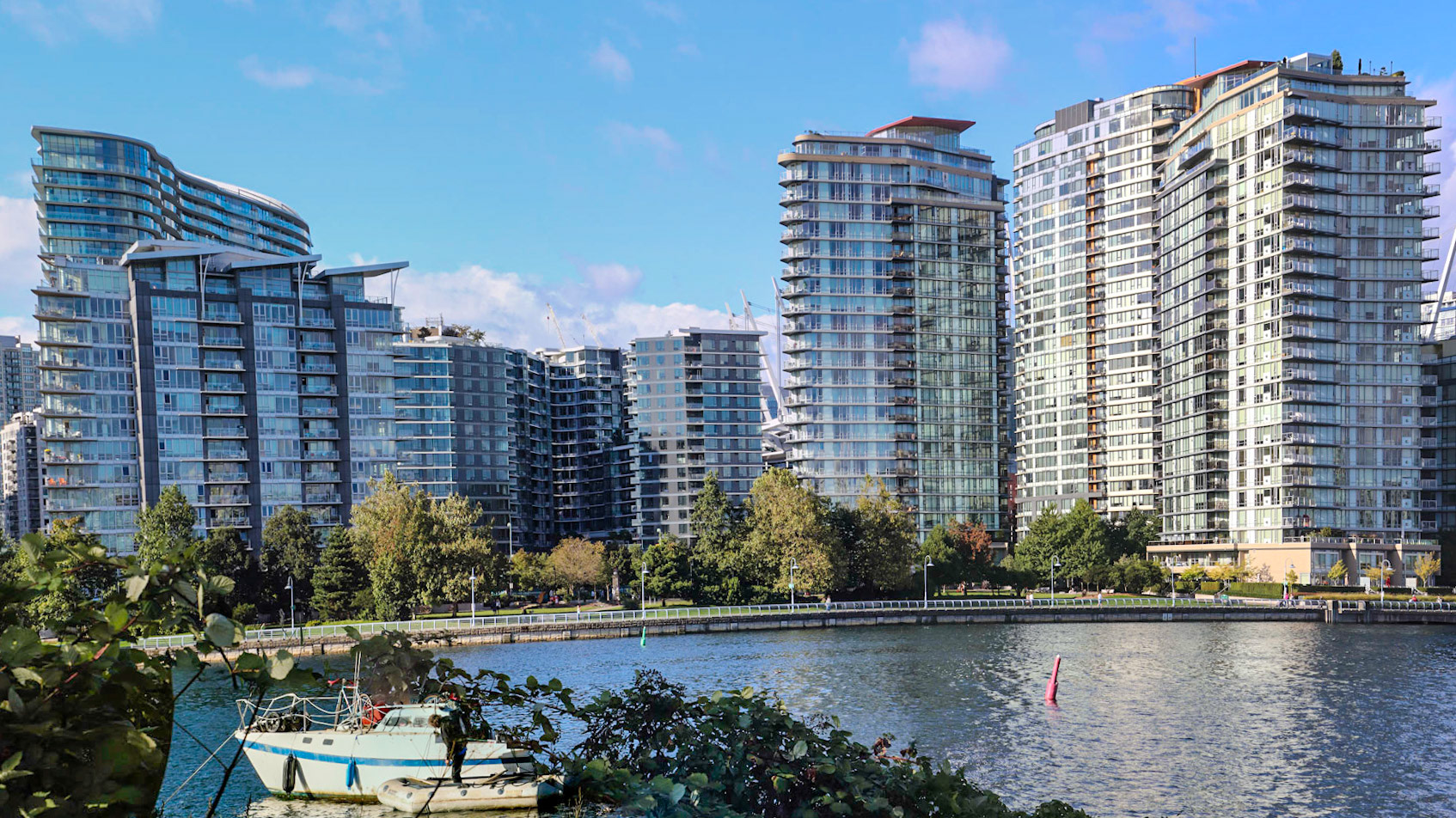 Highrises on False Creek.