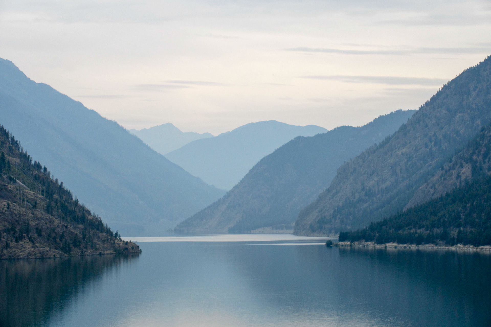 Man made lake for hydro power