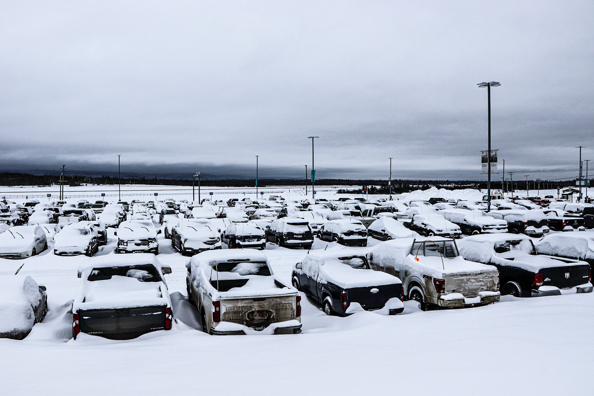 The Plrince George Airport Parking Lot