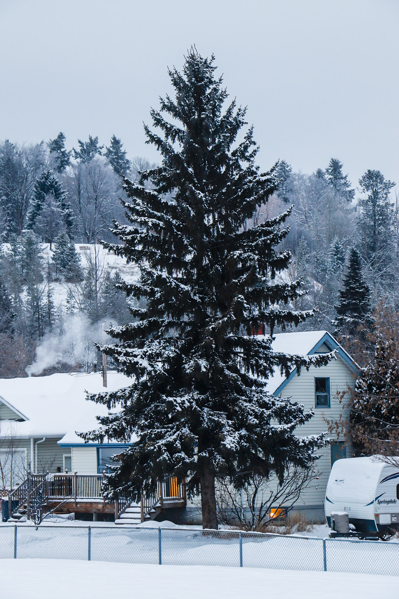 3:55 PM on a cold overcast day