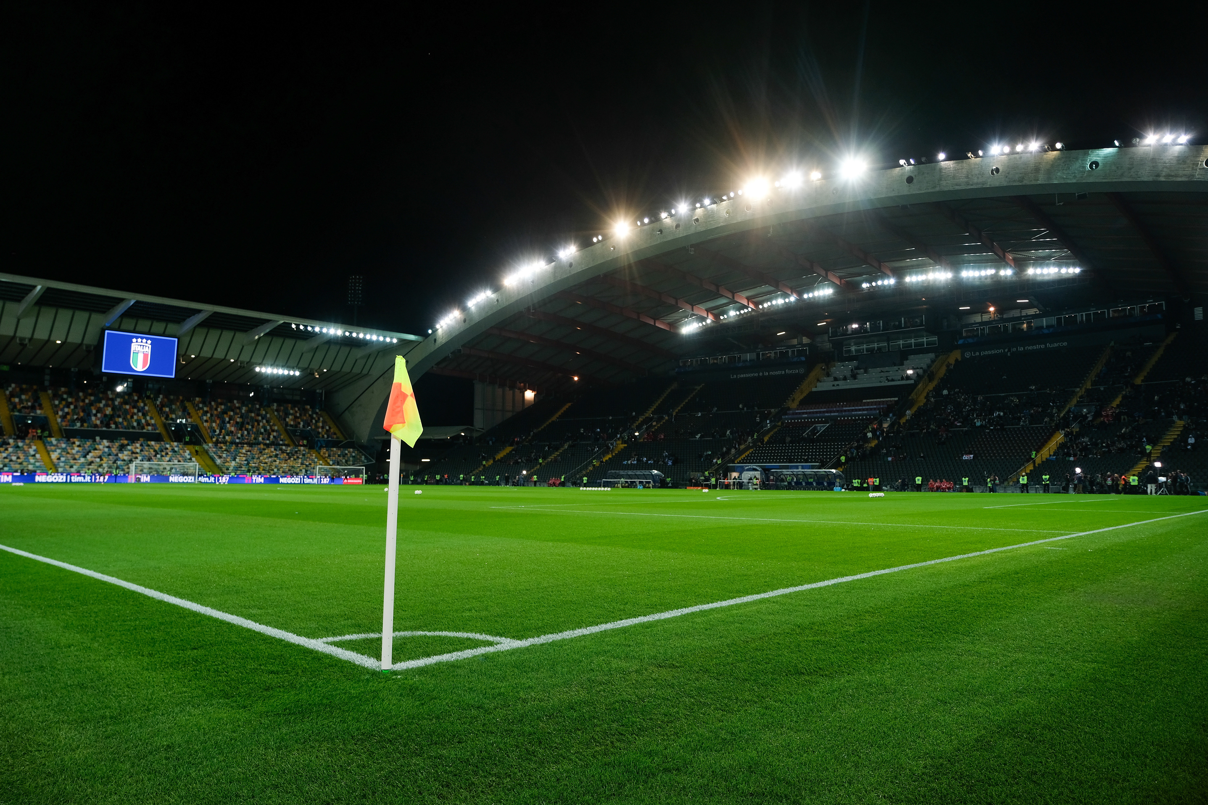 ITALY FC v ISRAEL - FIFA World CUP 2026 - Qualification Round // UDINE, ITALY - OCTOBER 14: Stadio Friuli before the match between Italy and Israel at Stadio Friuli on october 14, 2025 in Udine, Italy. (Photo by Federico Serra)