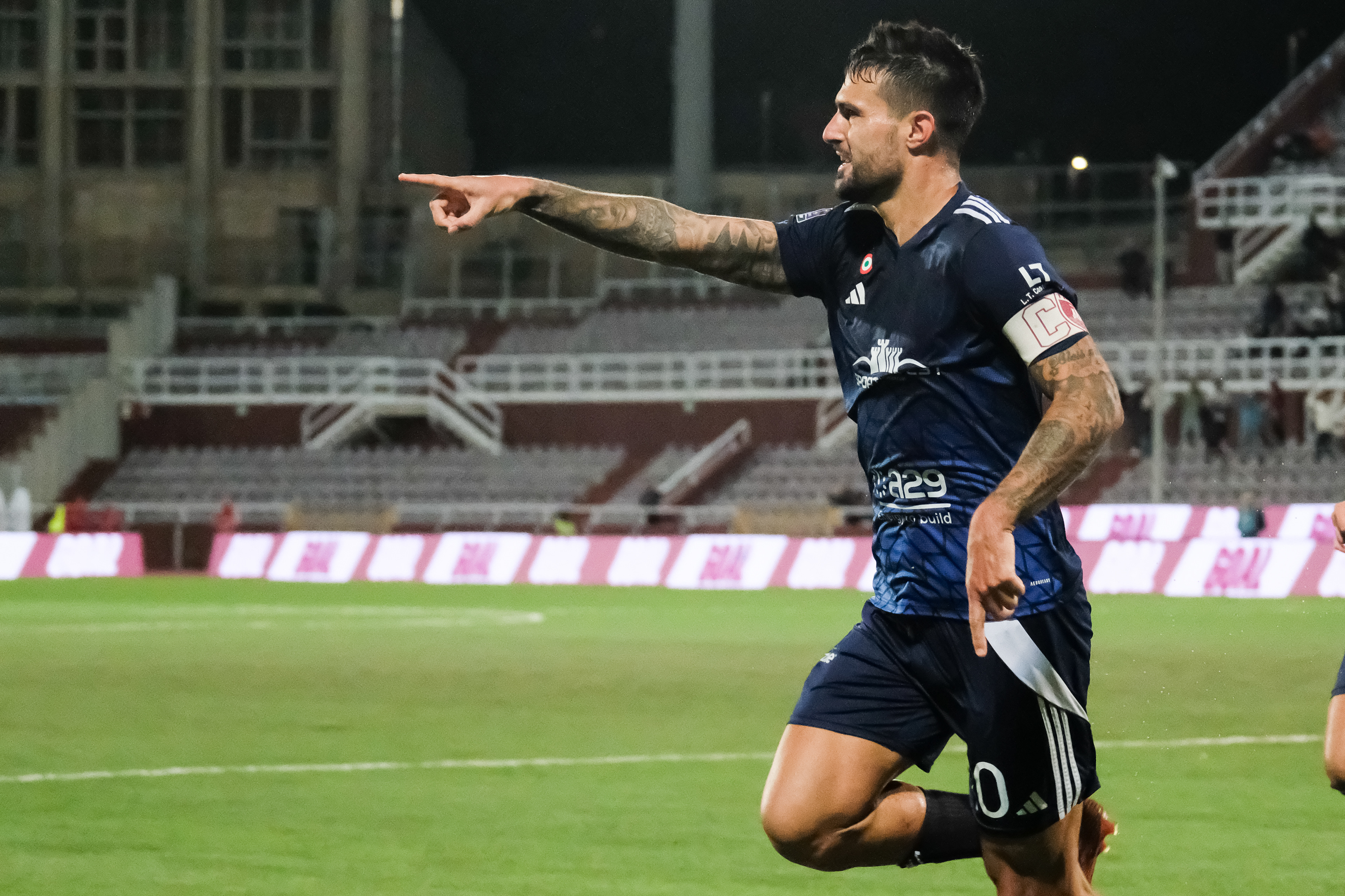 TRAPANI v BENEVENTO - Serie C // TRAPANI, ITALY - DECEMBER 08: Facundo Lescano of Trapani celebrate his goal during the Serie C match between Trapani and Benevento at Stadio Provinciale G. Basciano on december 08, 2024 in Trapani, Italy. (Photo by Federico Serra)