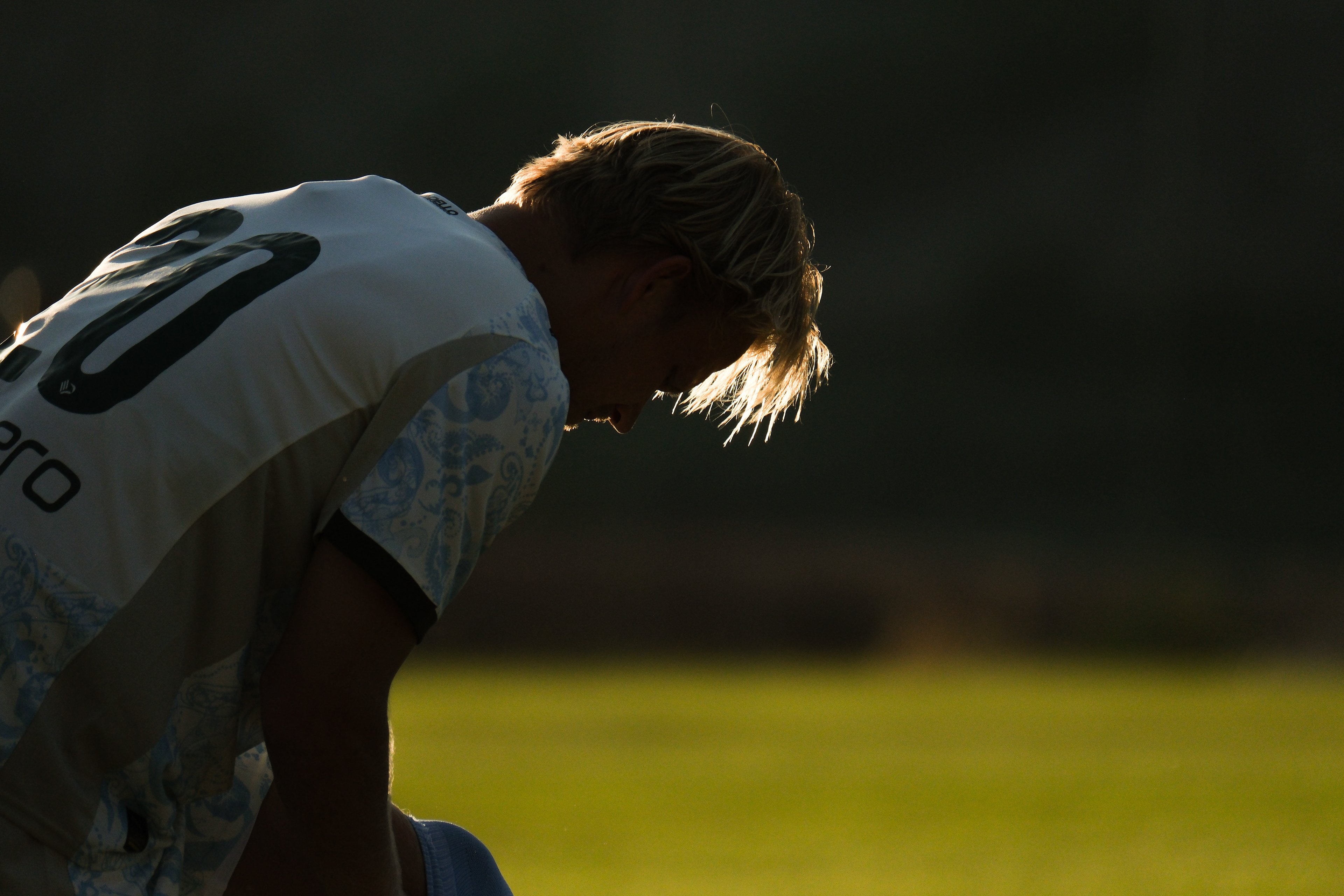PALERMO FC v ATHLETIC CLUB PALERMO - Friendly Match // PALERMO, ITALY - AUGUST 06: Joel Pohjanpalo of Palermo FC at City Football Academy on august 06, 2025 in Palermo, Italy. (Photo by Federico Serra)