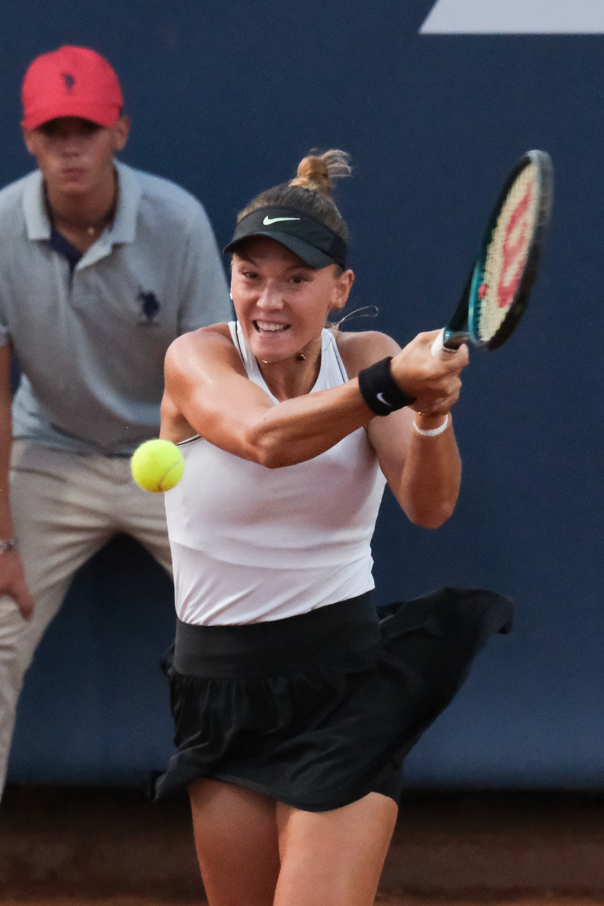 OKSANA SELEKHMETEVA - Palermo Ladies Open 2025 // PALERMO, ITALY - JULY 22: Oksana Selekhmeteva in action during a PLO 2025's match at Country Time Club on July 22, 2025 in Palermo, Italy. (Photo by Federico Serra)