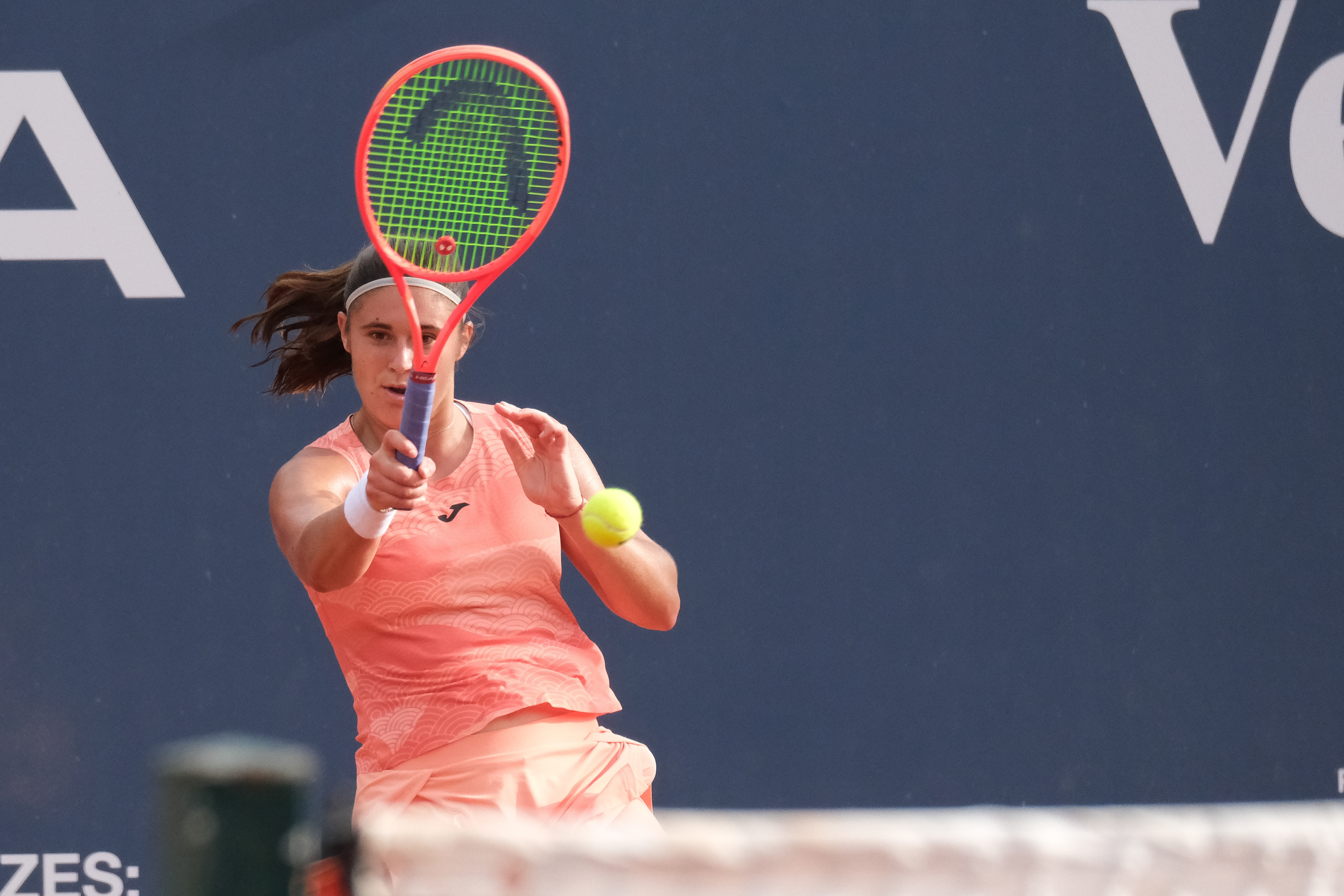 JULIA RIERA - Palermo Ladies Open 2025 // PALERMO, ITALY - JULY 21: Julia Riera in action during a PLO 2025's match at Country Time Club on July 21, 2025 in Palermo, Italy. (Photo by Federico Serra)