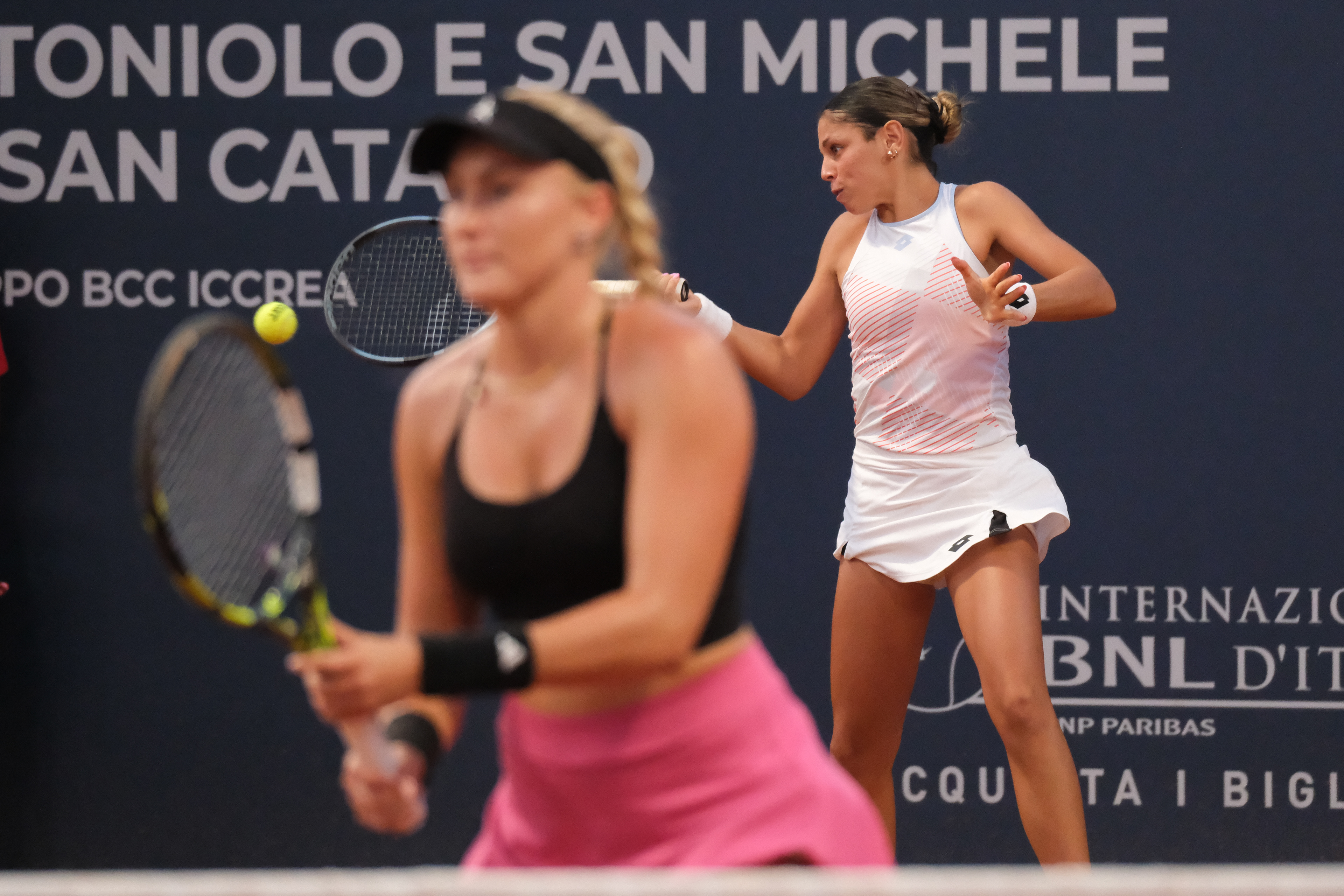 GIORGIA PEDONE - Palermo Ladies Open 2025 // PALERMO, ITALY - JULY 21: Giorgia Pedone in action during a PLO 2025's match at Country Time Club on July 21, 2025 in Palermo, Italy. (Photo by Federico Serra)