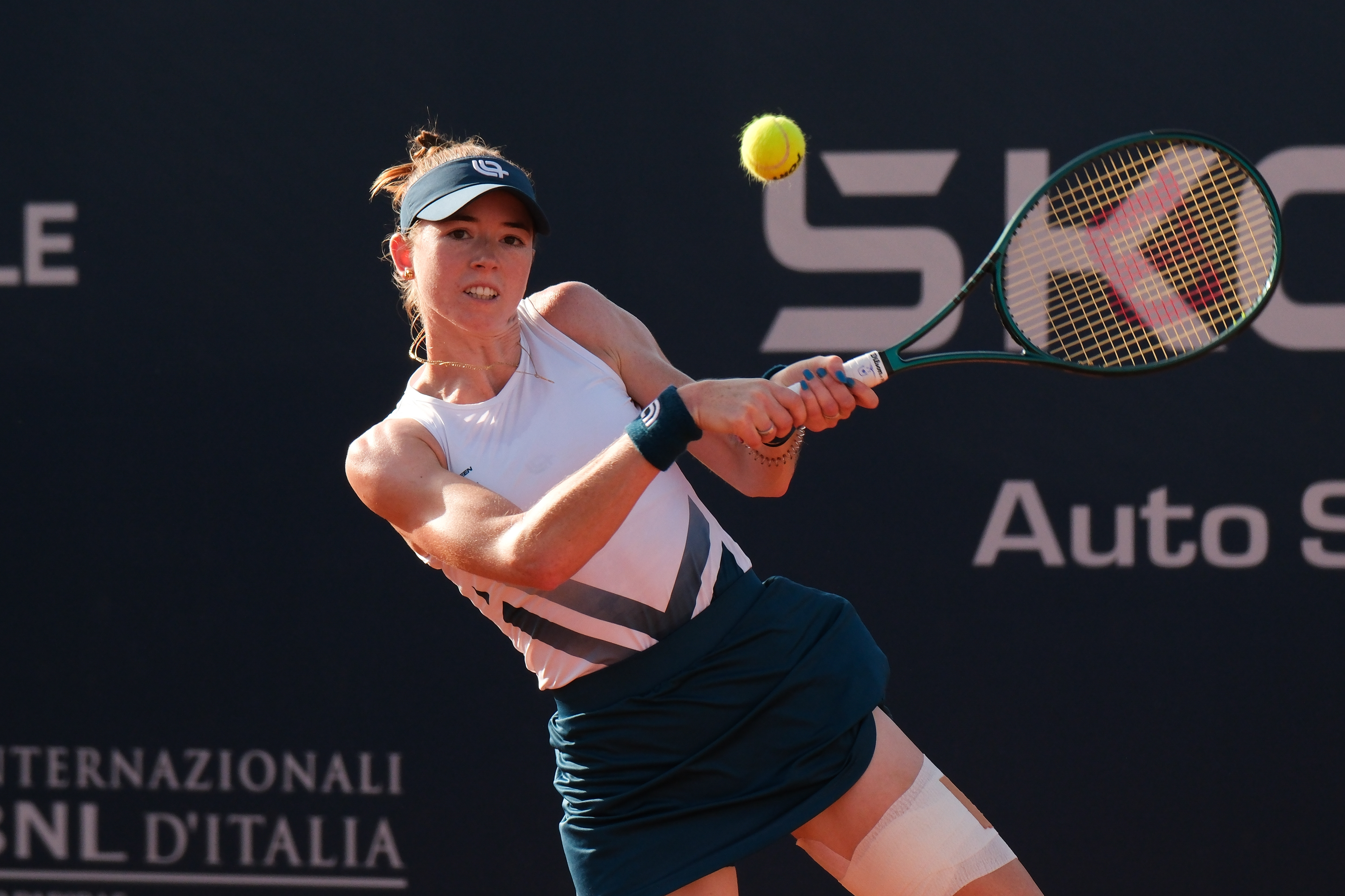 SIMONA WALTERT - Palermo Ladies Open 2025 // PALERMO, ITALY - JULY 22: Simona Waltert in action during a PLO 2025's match at Country Time Club on July 22, 2025 in Palermo, Italy. (Photo by Federico Serra)
