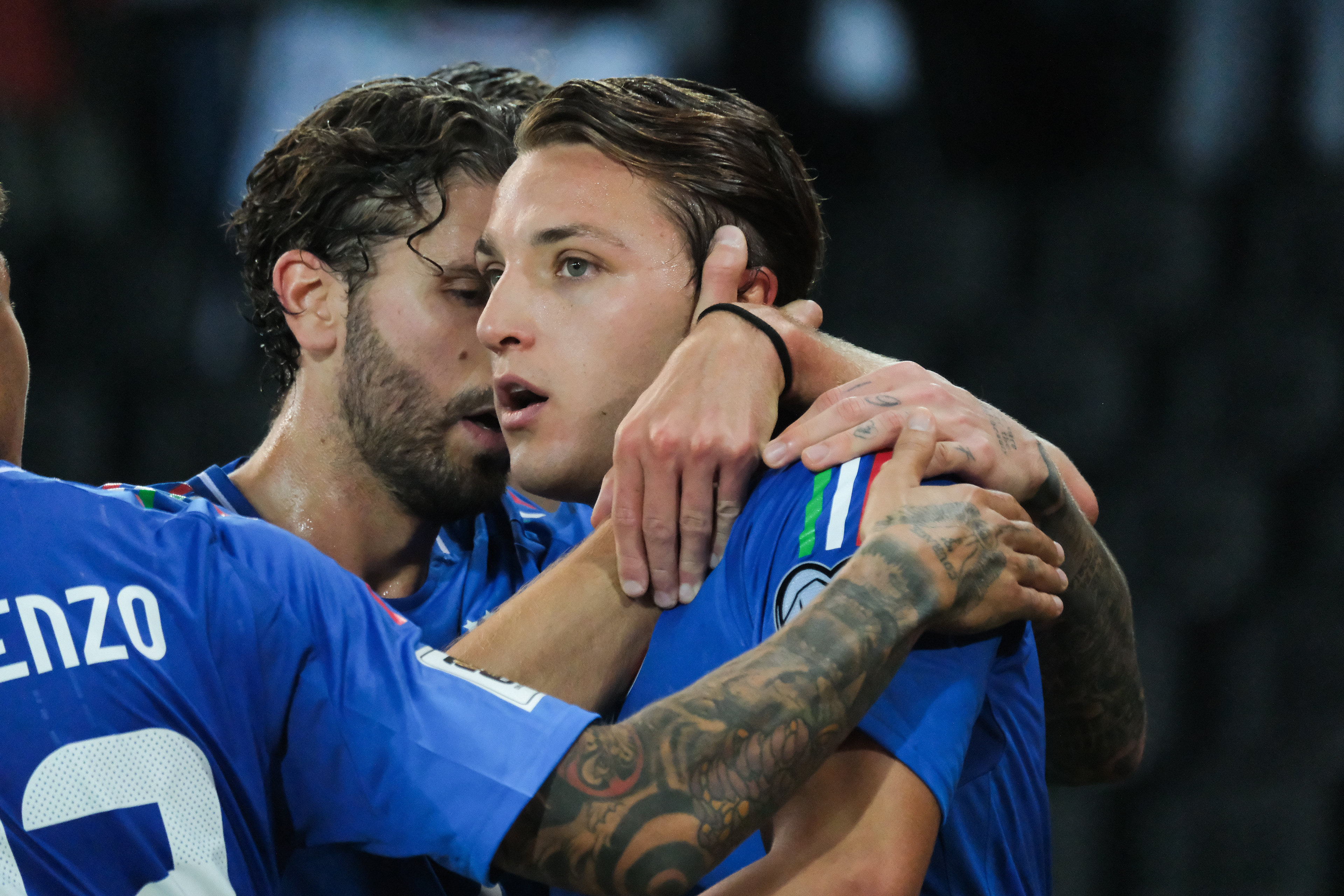 ITALY FC v ISRAEL - FIFA World CUP 2026 - Qualification Round // UDINE, ITALY - OCTOBER 14: Mateo Retegui of Italy celebrating his gol during the match between Italy and Israel at Stadio Friuli on october 14, 2025 in Udine, Italy. (Photo by Federico Serra)