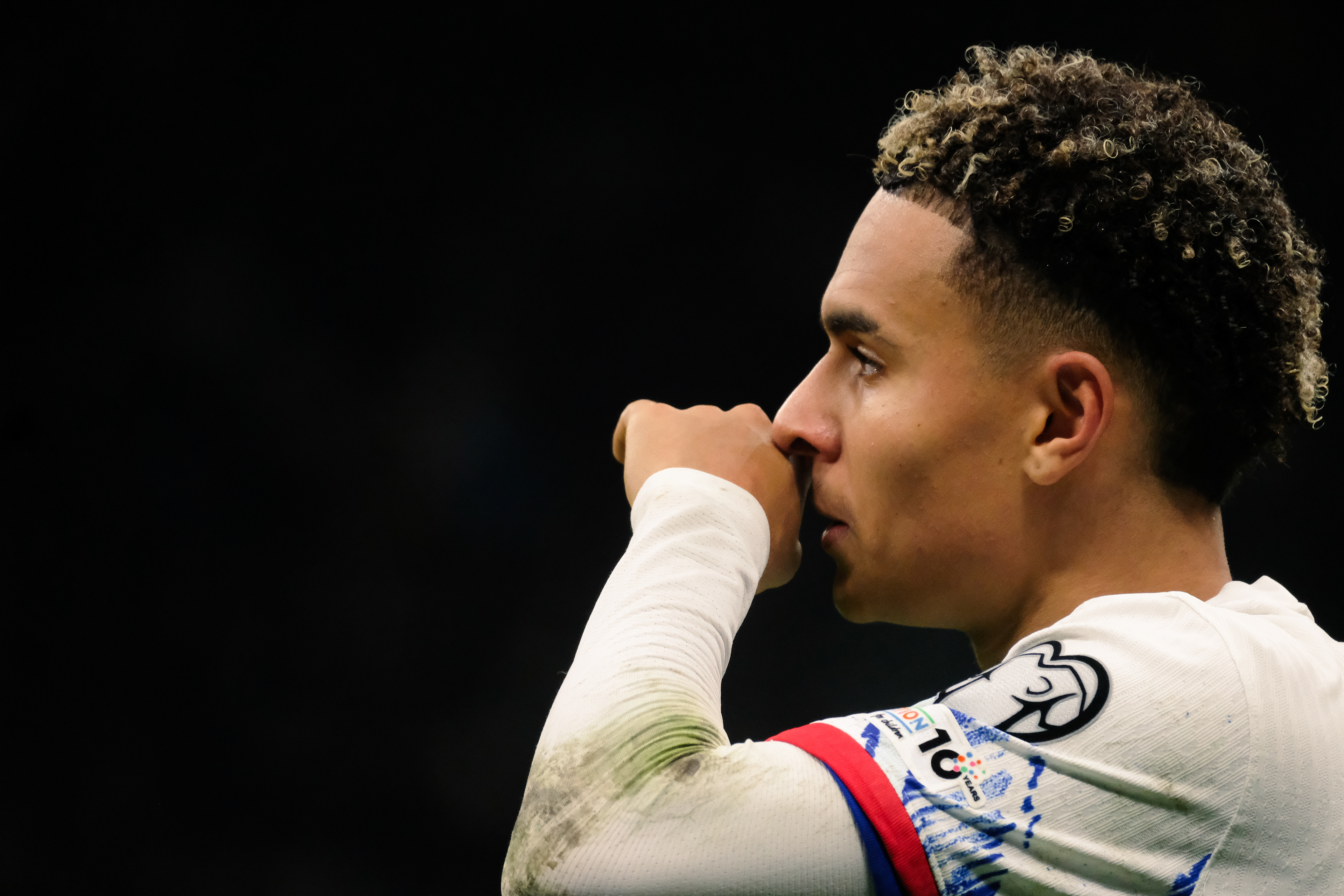 Italy against Norway during the European Qualifiers 2025 match at Giuseppe Meazza Stadium (San Siro) in Milan, Italy, on 16 November 2025/2026; in the photo: Antonio Eromonsele Nordby Nusa (Norway)