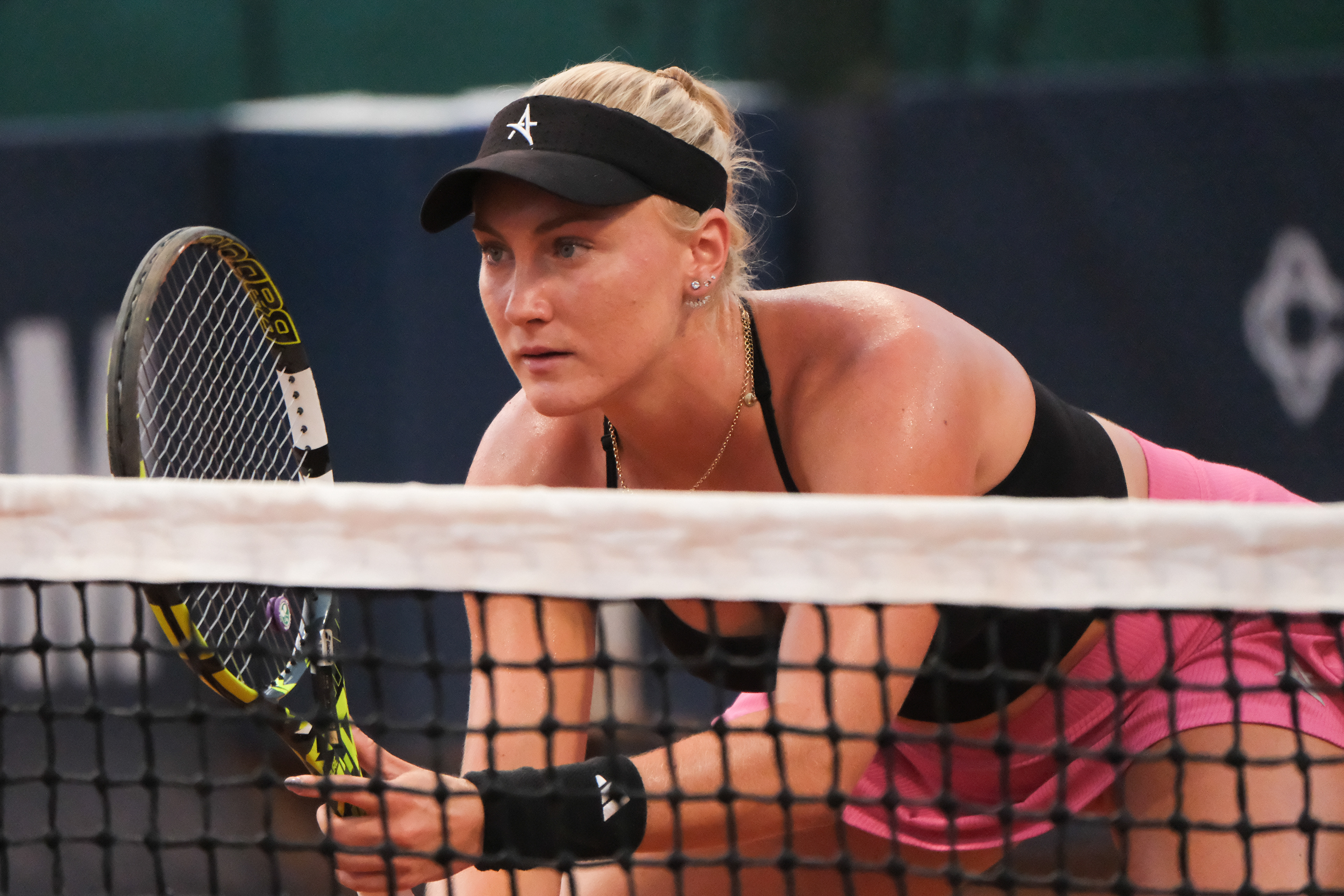 ANASTASIA ABBAGNATO - Palermo Ladies Open 2025 // PALERMO, ITALY - JULY 21: Anastasia Abbagnato in action during a PLO 2025's match at Country Time Club on July 21, 2025 in Palermo, Italy. (Photo by Federico Serra)