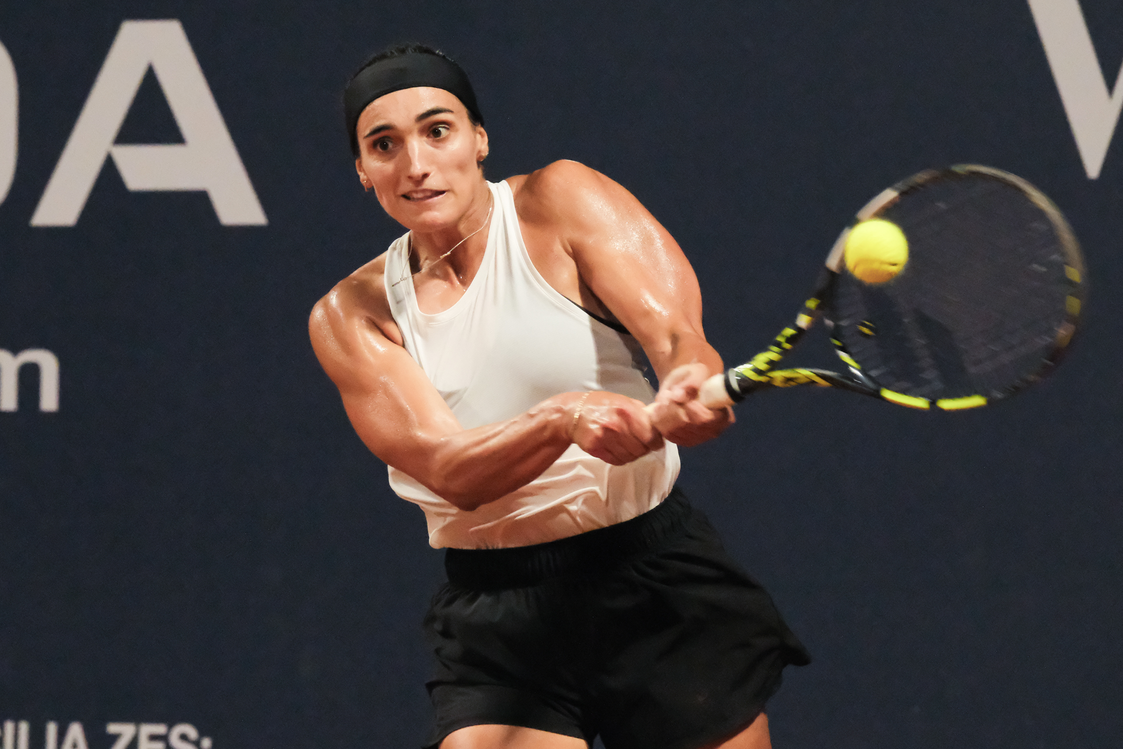 SILVIA AMBROSIO - Palermo Ladies Open 2025 // PALERMO, ITALY - JULY 22: Silvia Ambrosio in action during a PLO 2025's match at Country Time Club on July 22, 2025 in Palermo, Italy. (Photo by Federico Serra)