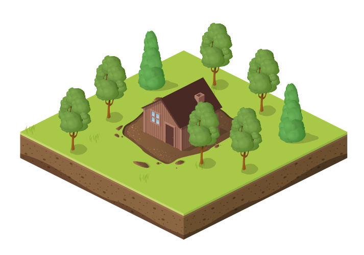 Wooden cabin