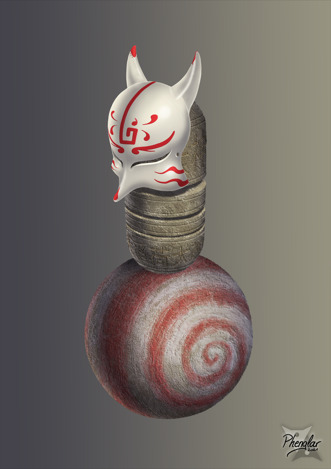 Totemic Statue of Inari Okami