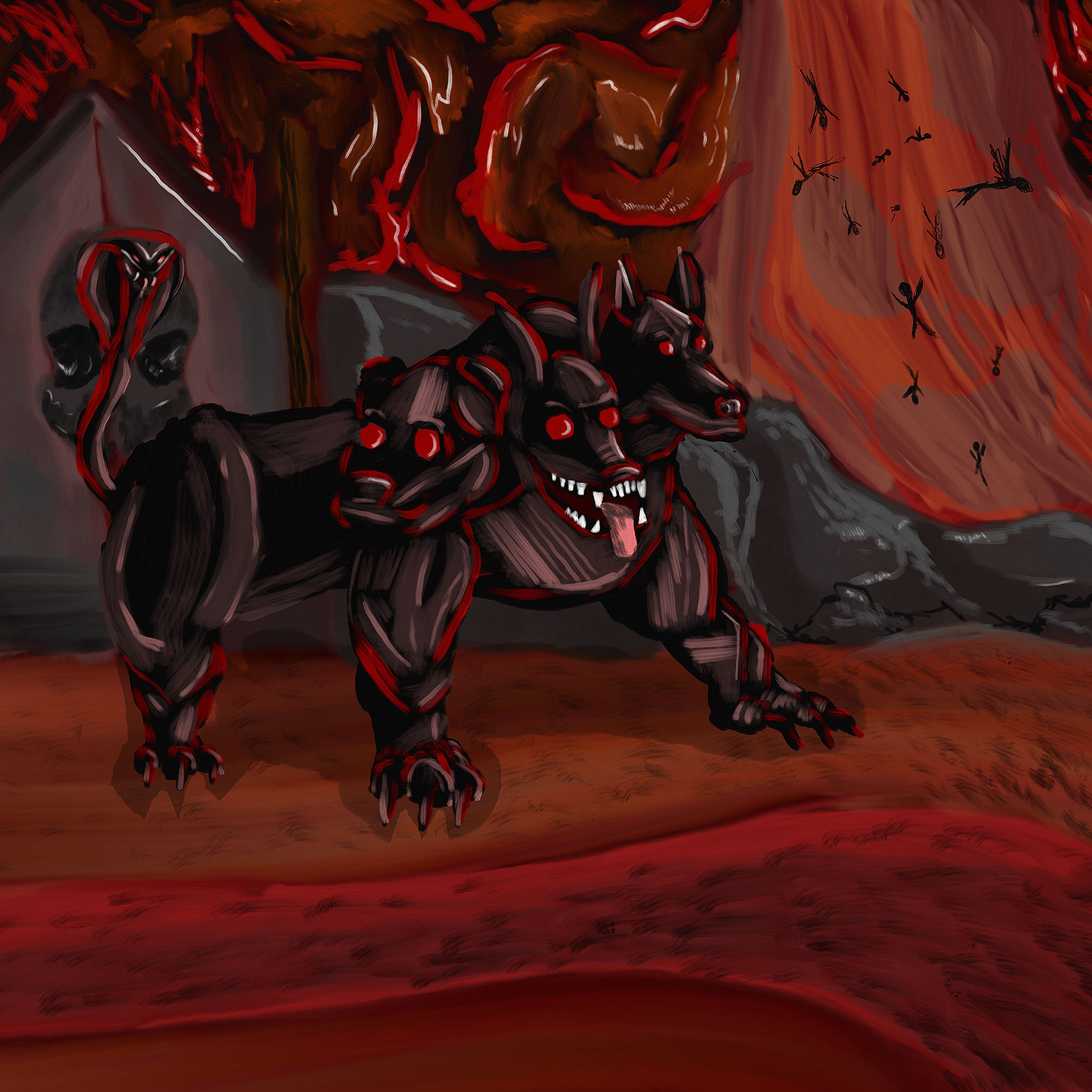 Cerberus at the Gates of Hades - Digital - 2023