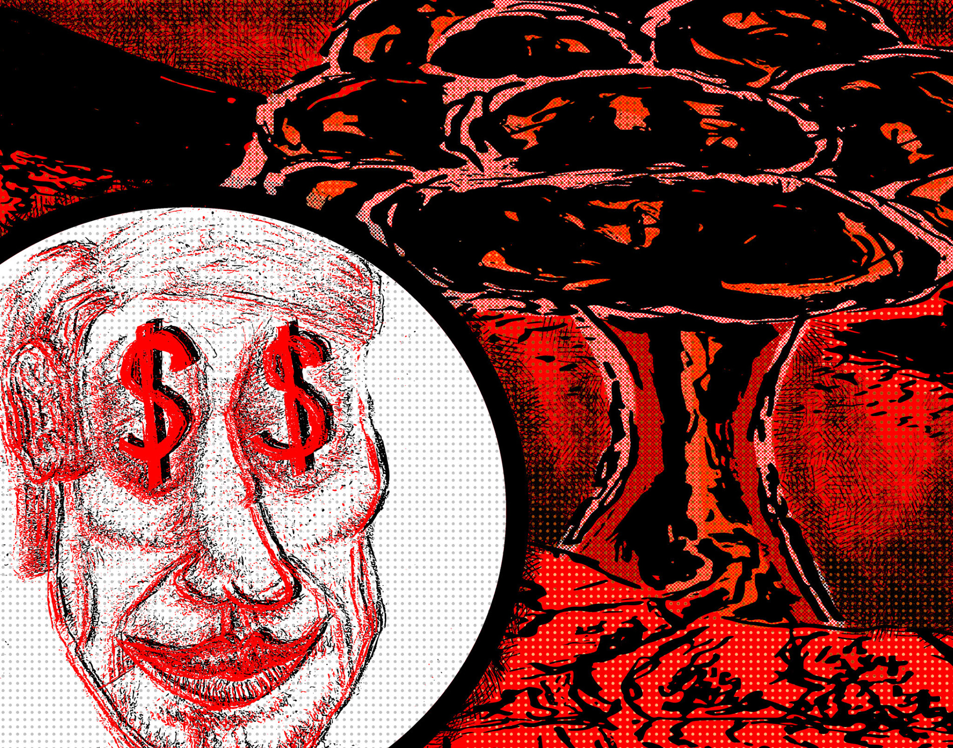 Late-stage Capitalism - Digital Mixed Media - 2021