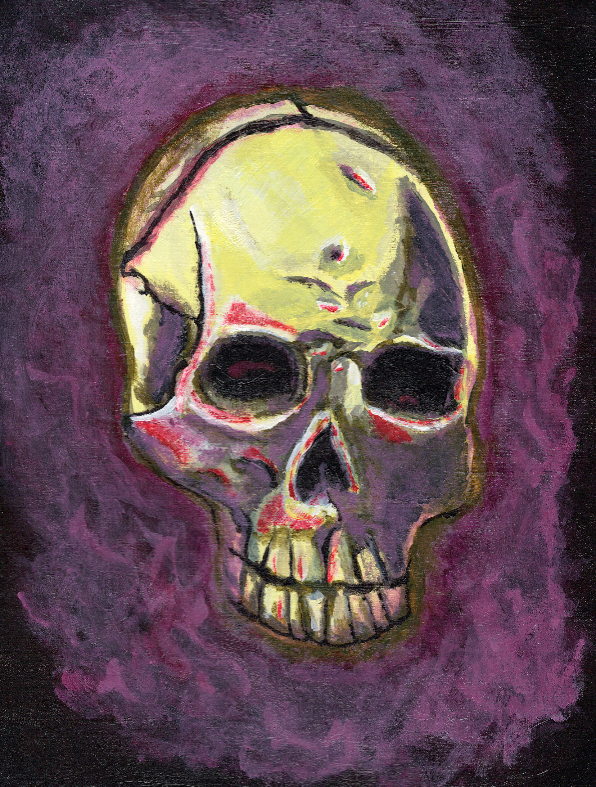 Skull Study - Acrylic - 2025