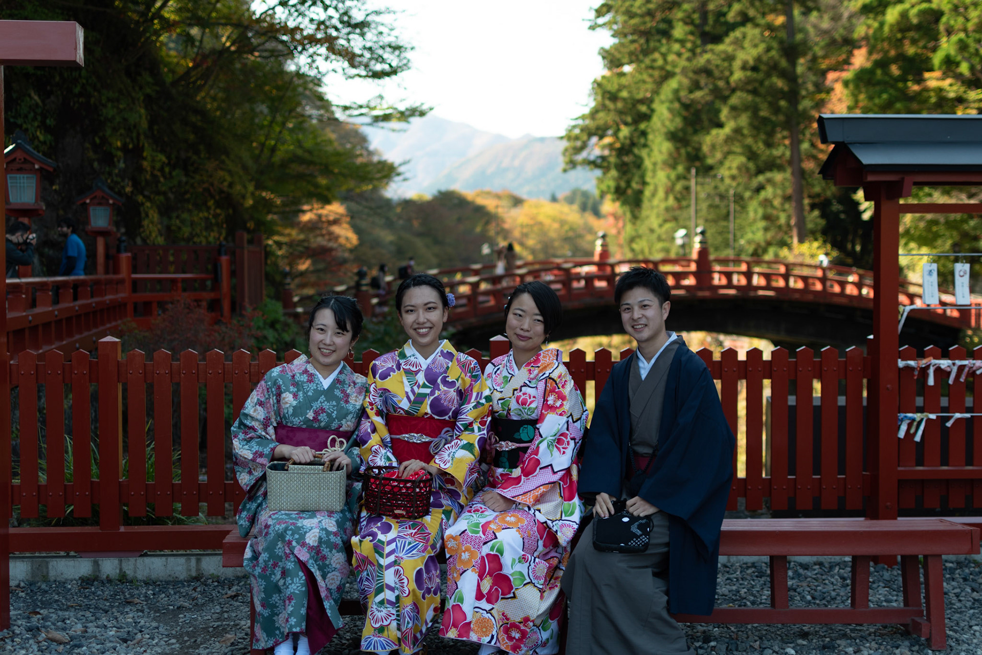 Group portrait during Kōyō