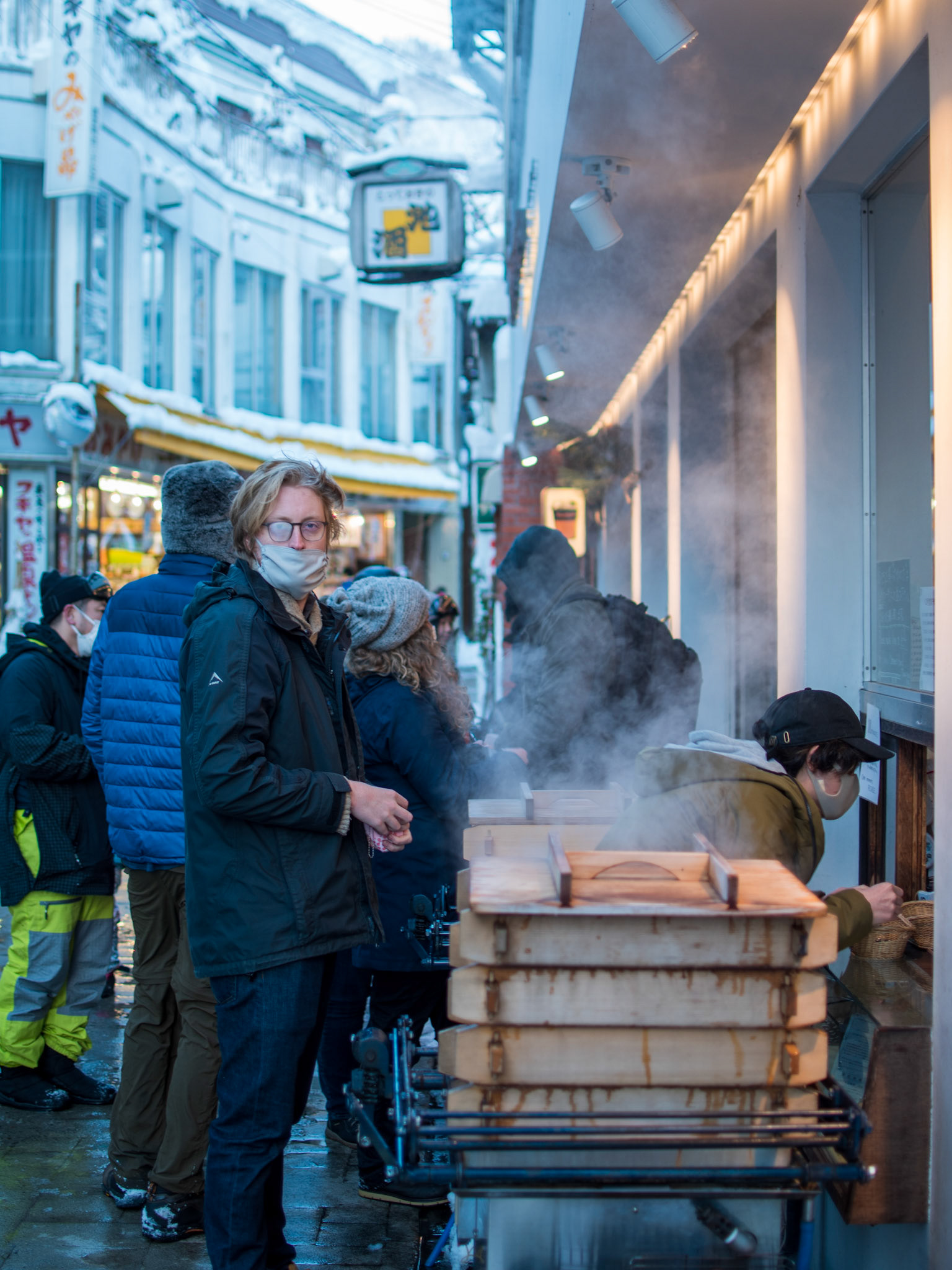 Hot steam bun warms up the day