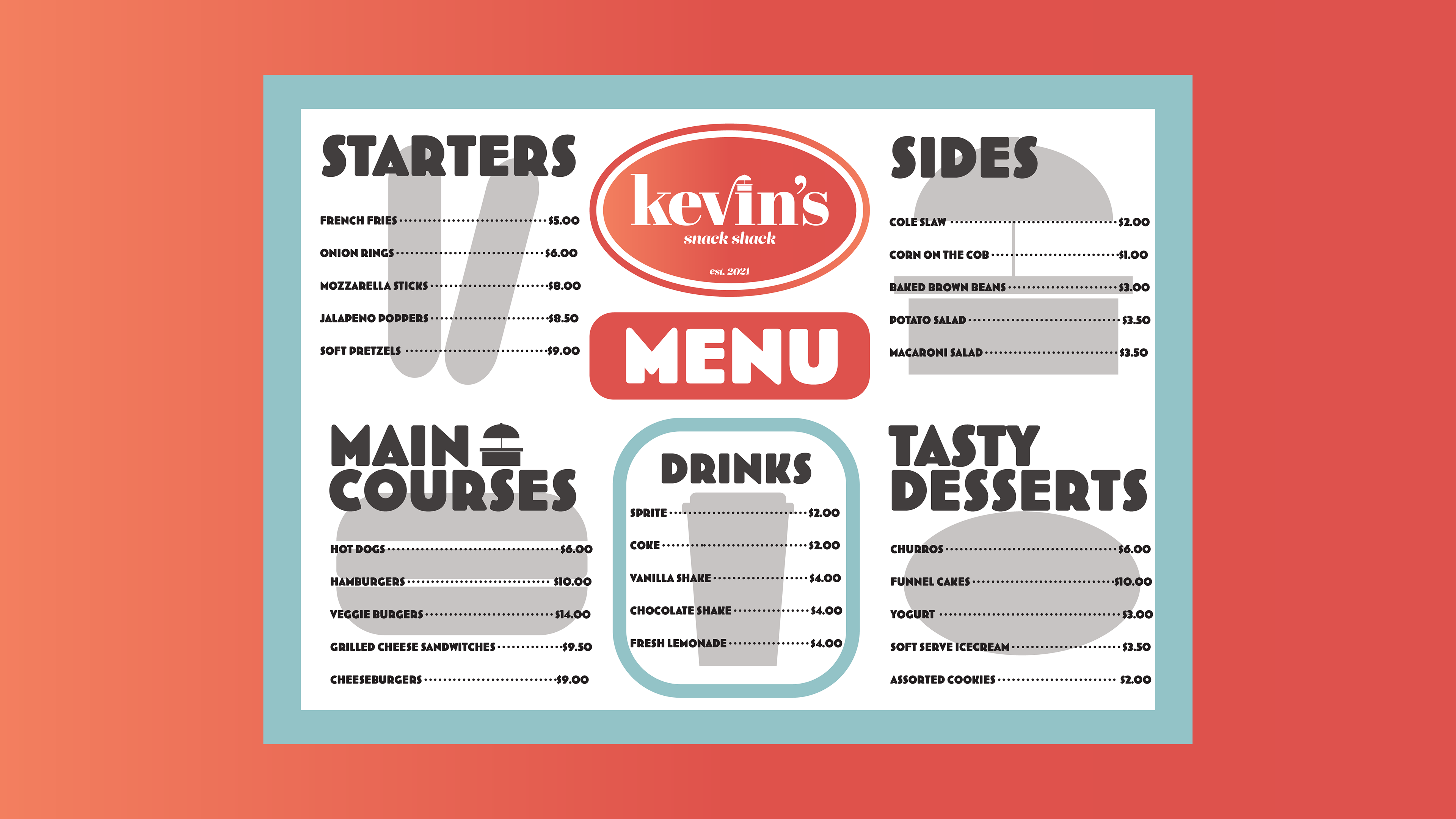 menu design