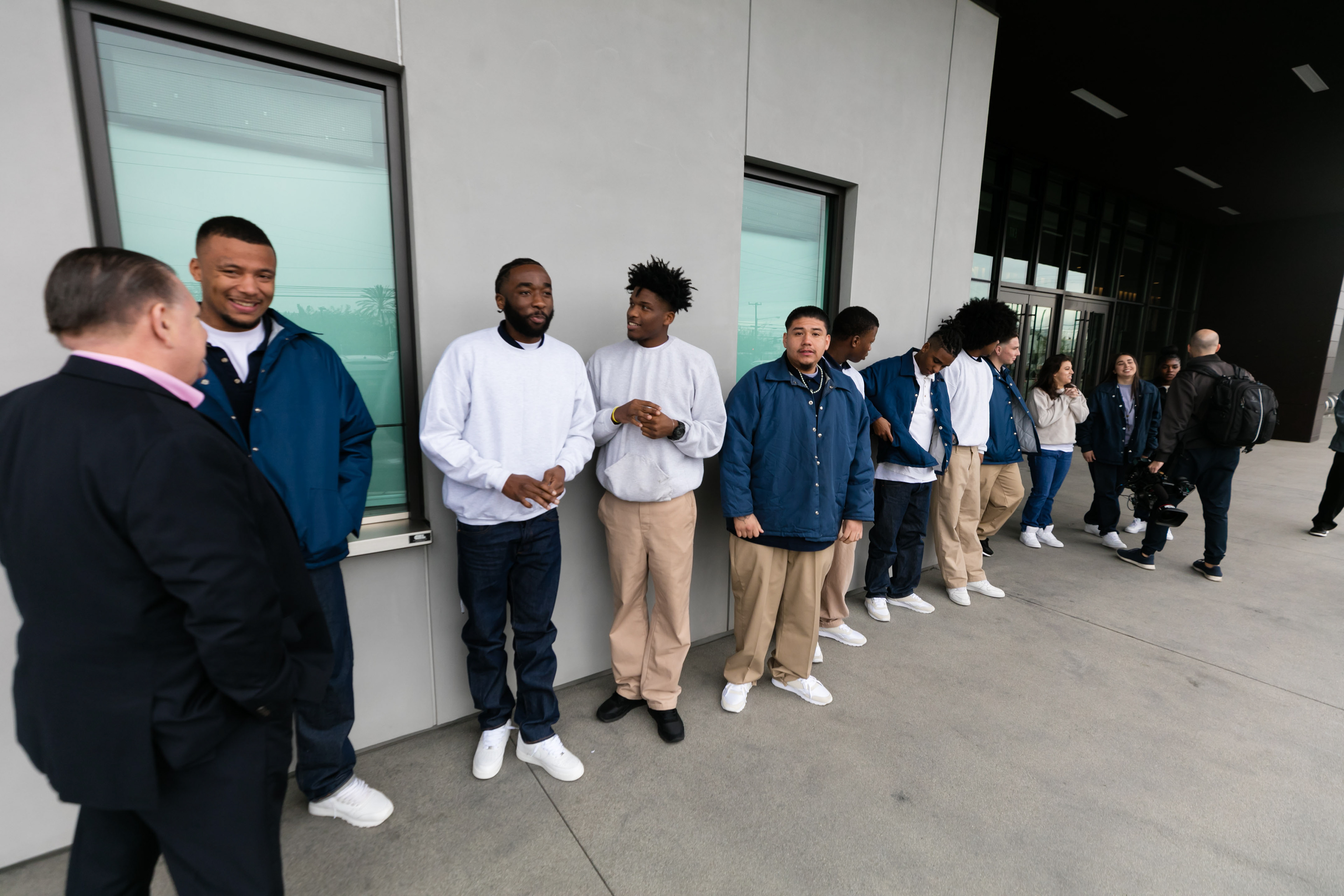 Residents at the Ventura Youth Facility await.