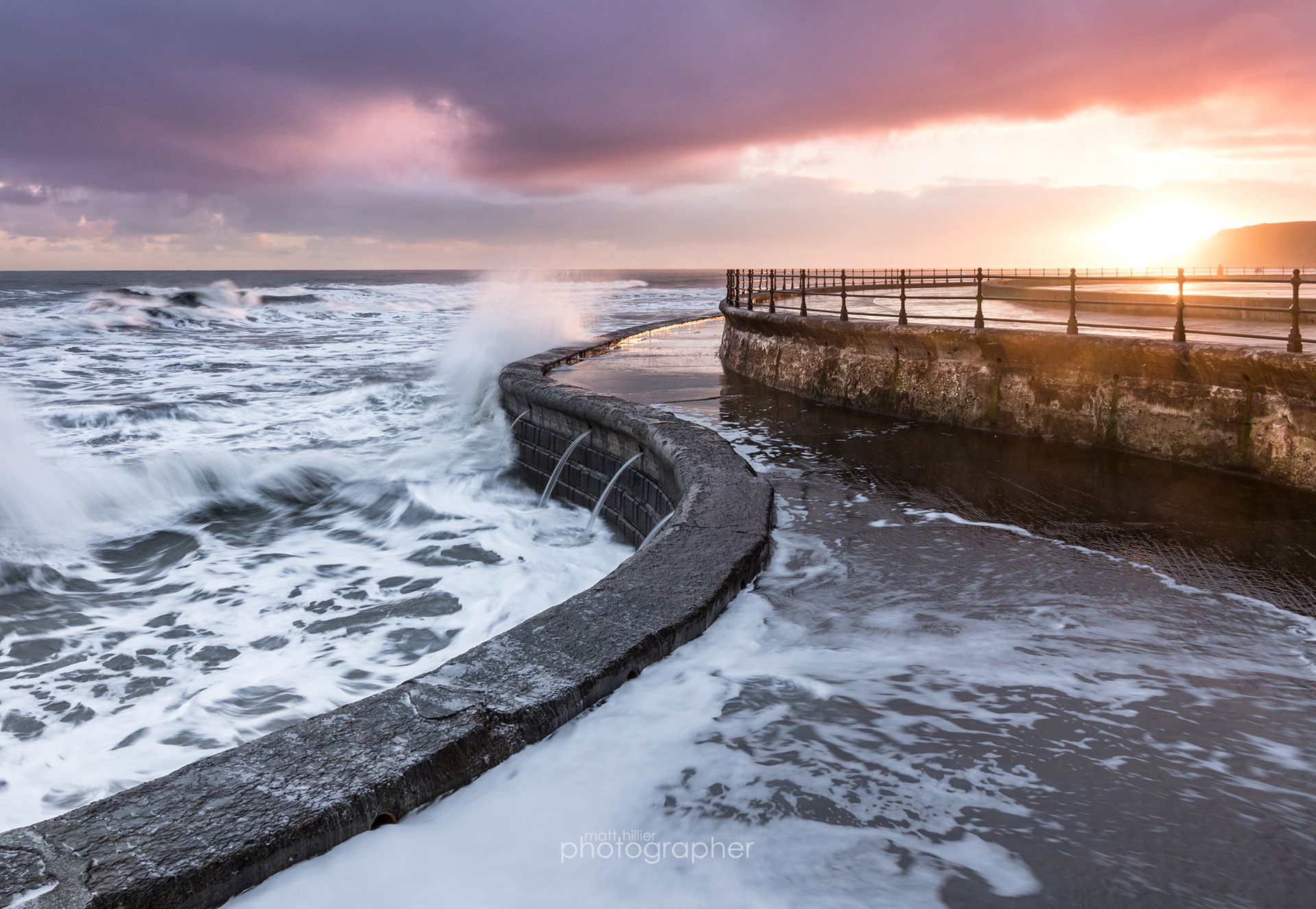 Rough Sea Sunrise, Scarborough