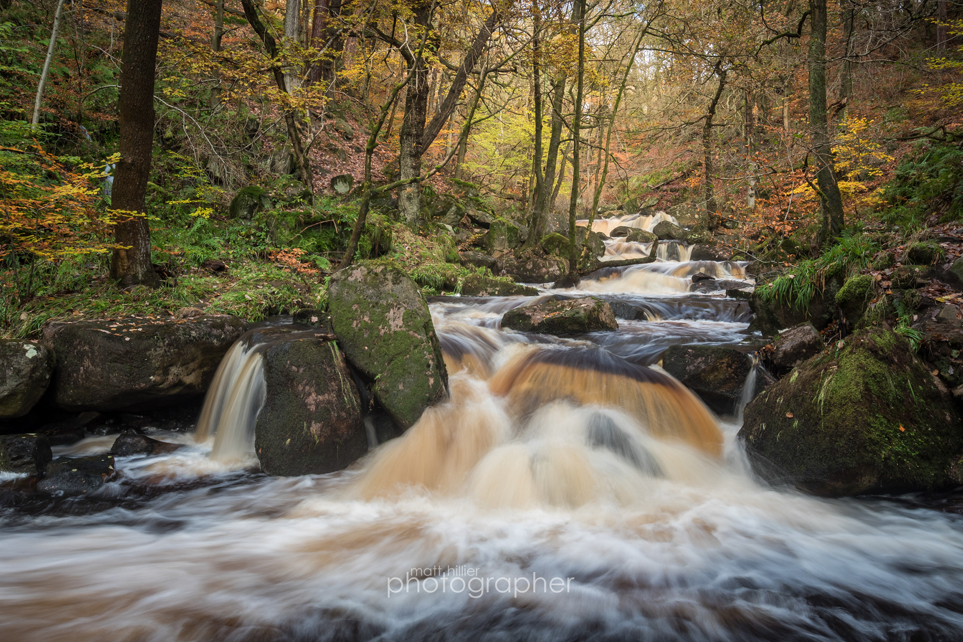 Padley Gorge Autumn Falls