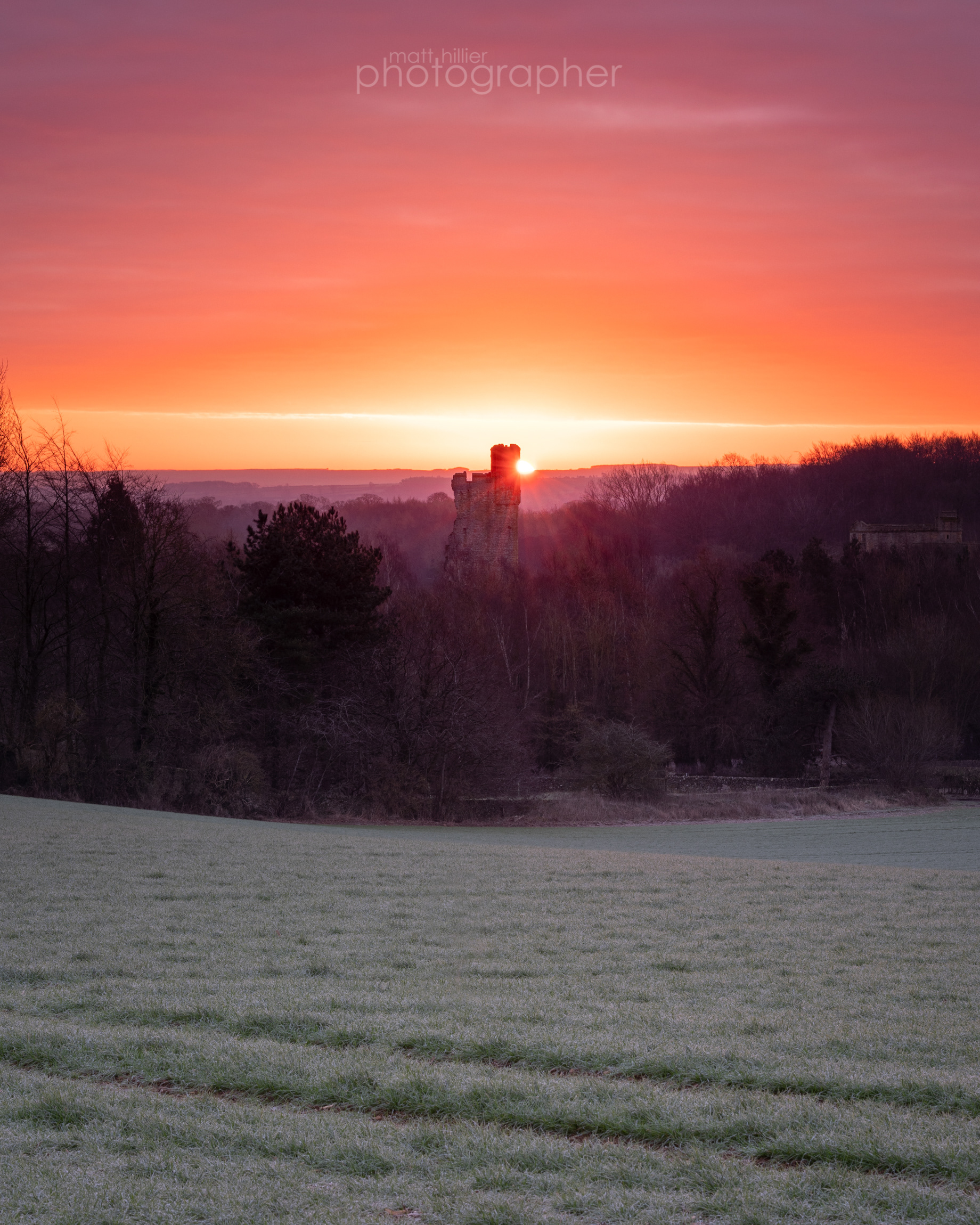 Helmsley Castle Winter Daybreak