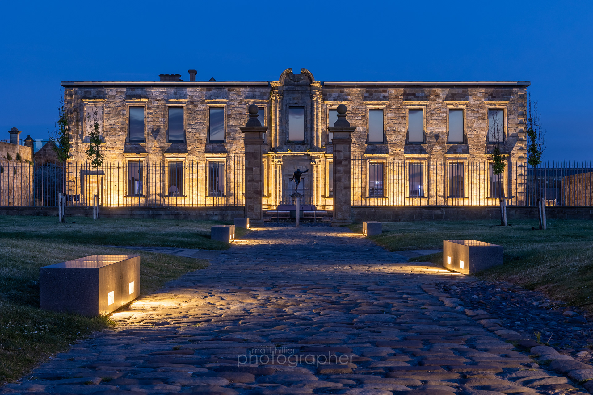 Dusk at the Abbey Entrance