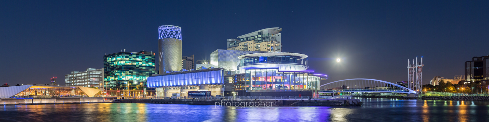 Moonrise Over Salford Quays