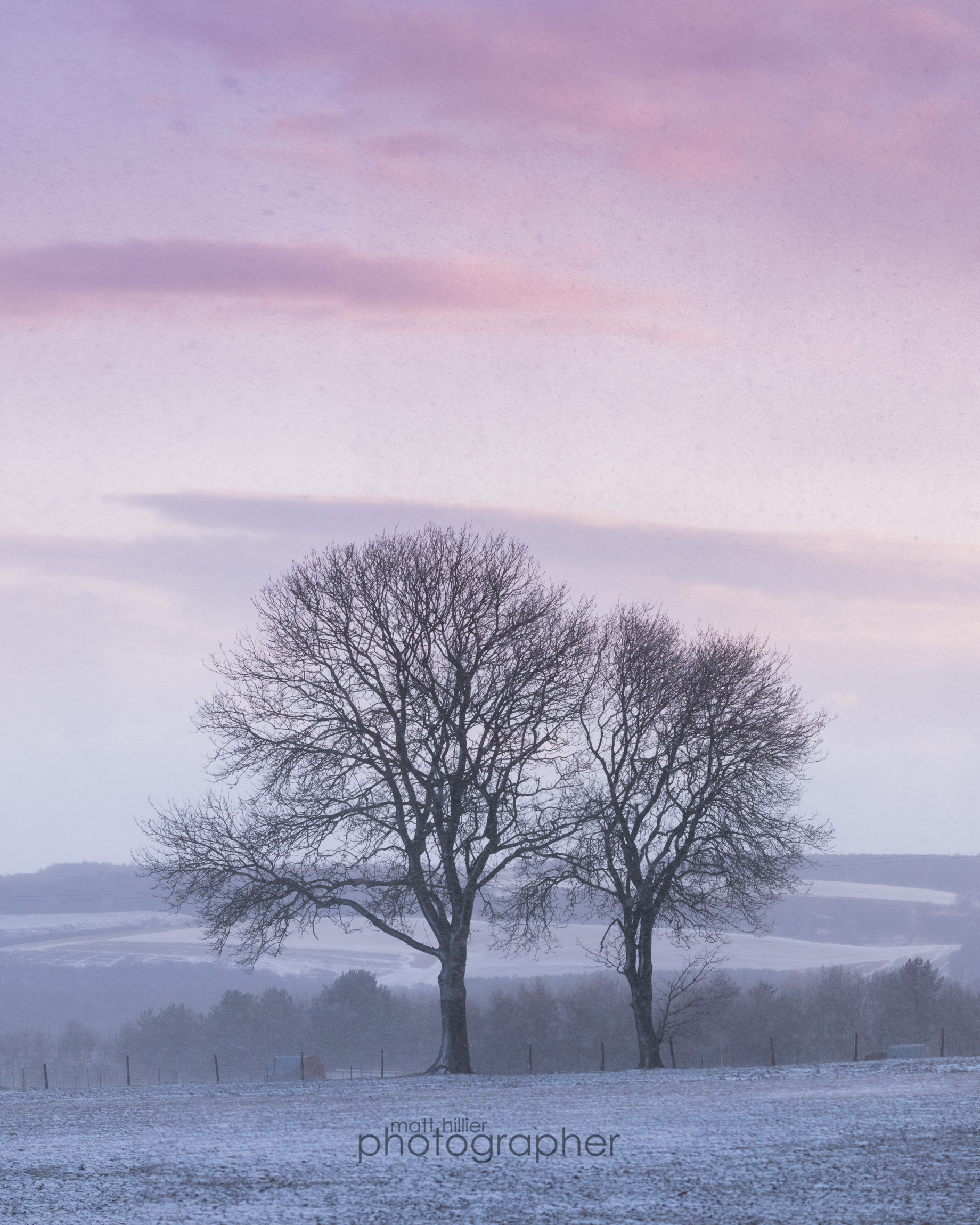 Snowy Sunset, Helsmley